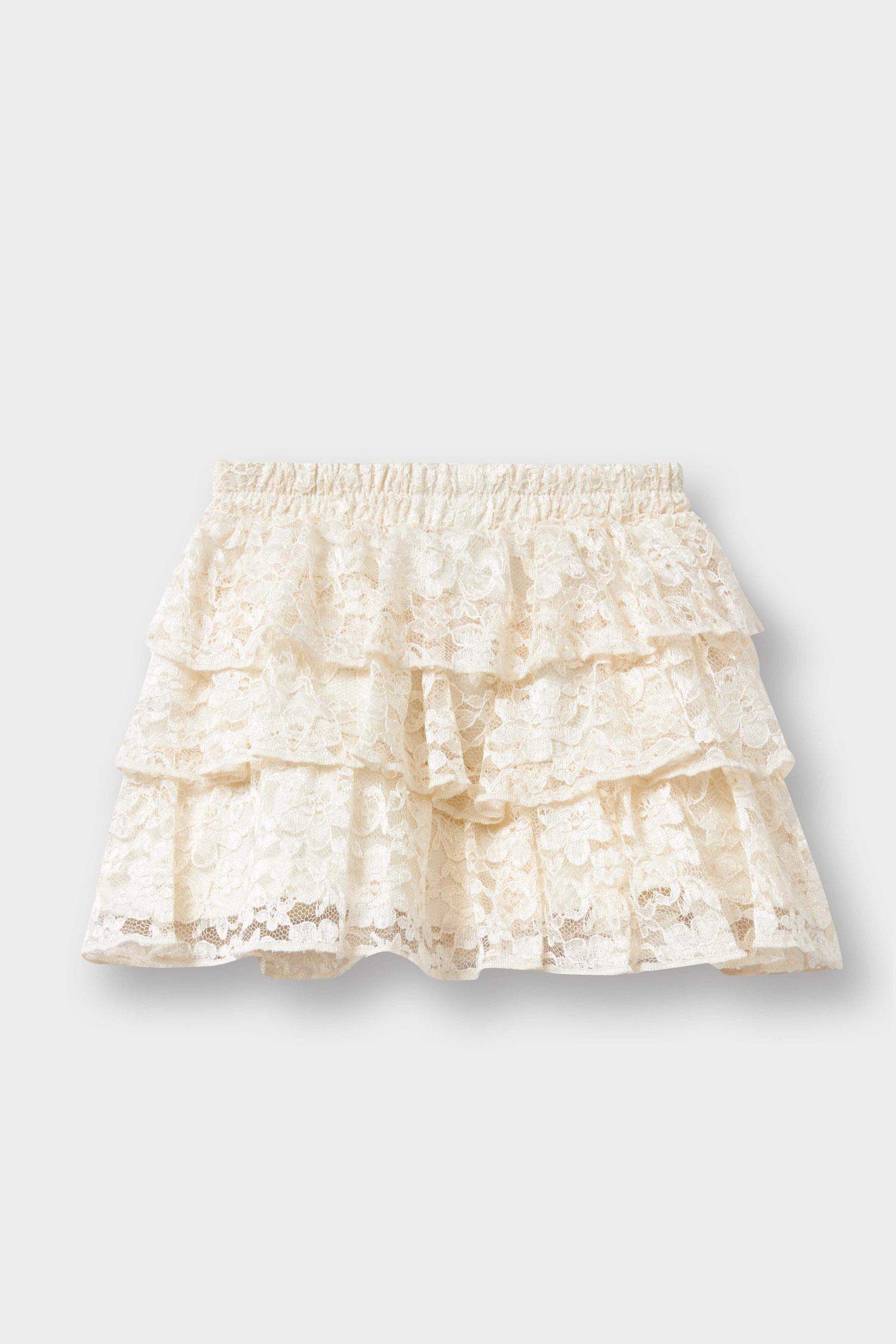 Baby Girl Lace Regular Fit Skirt