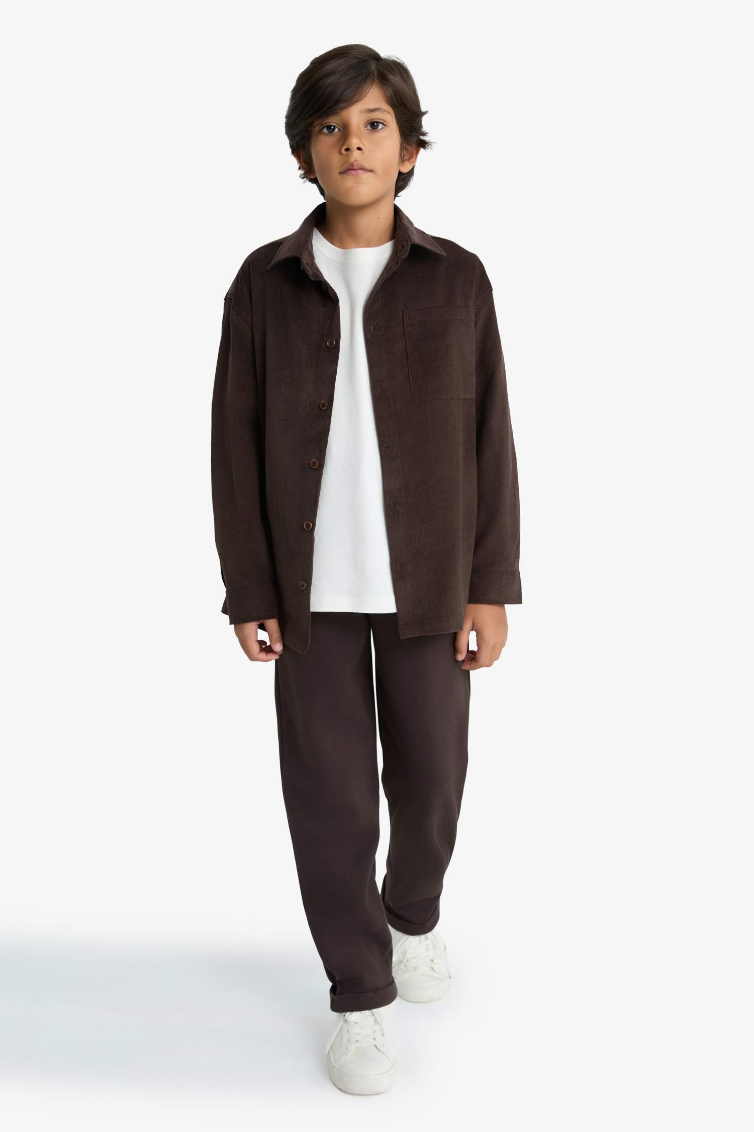 Erkek Çocuk Beli Lastikli Düz Paça Pike Eşofman Altı