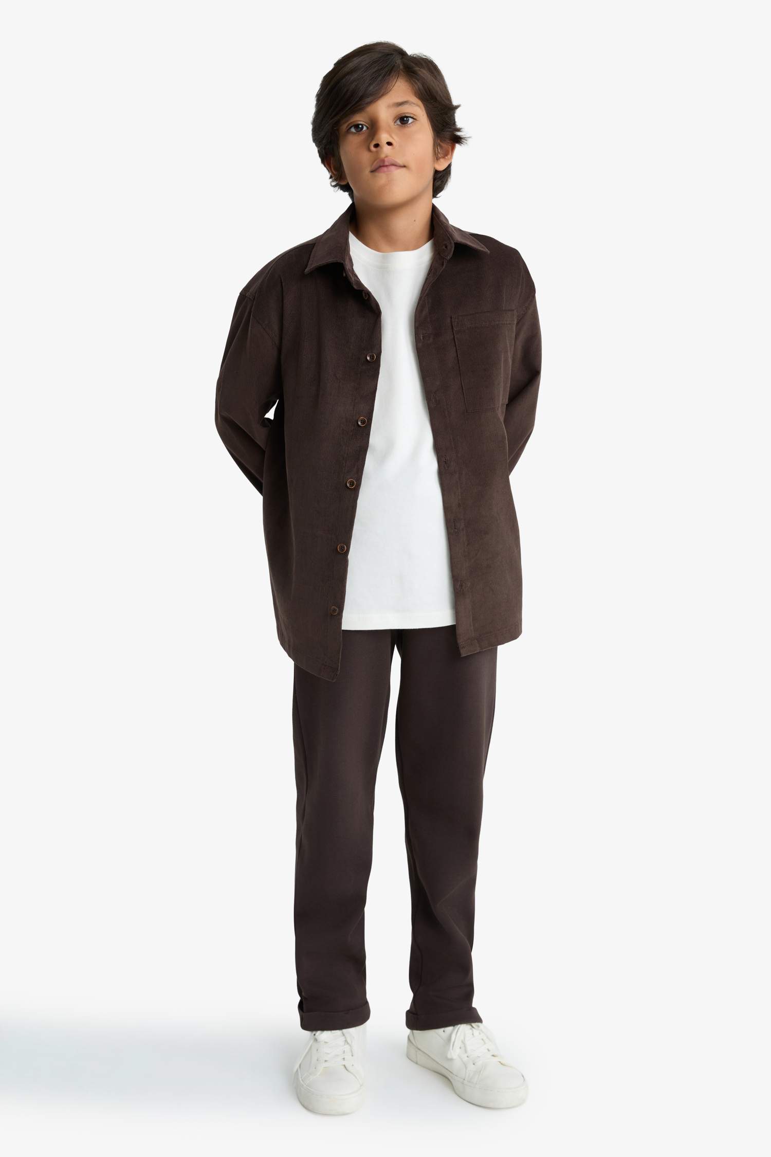 Erkek Çocuk Beli Lastikli Düz Paça Pike Eşofman Altı