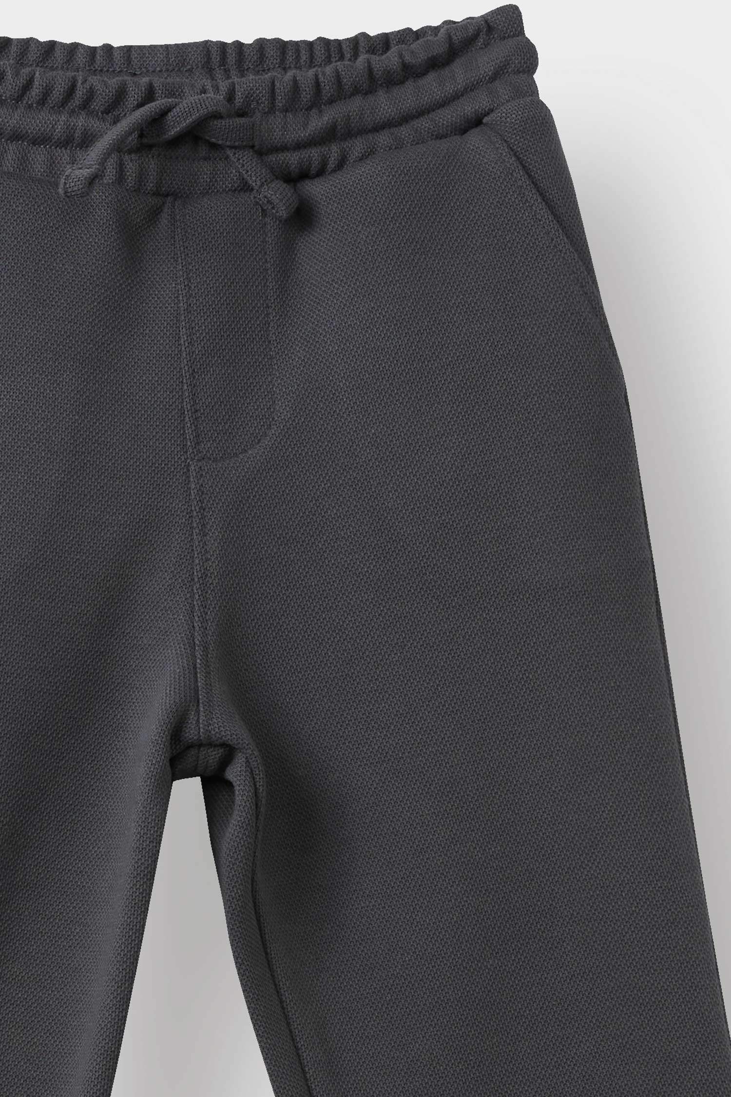 Baby Boy Regular Fit Elastic Waist Pique Trousers