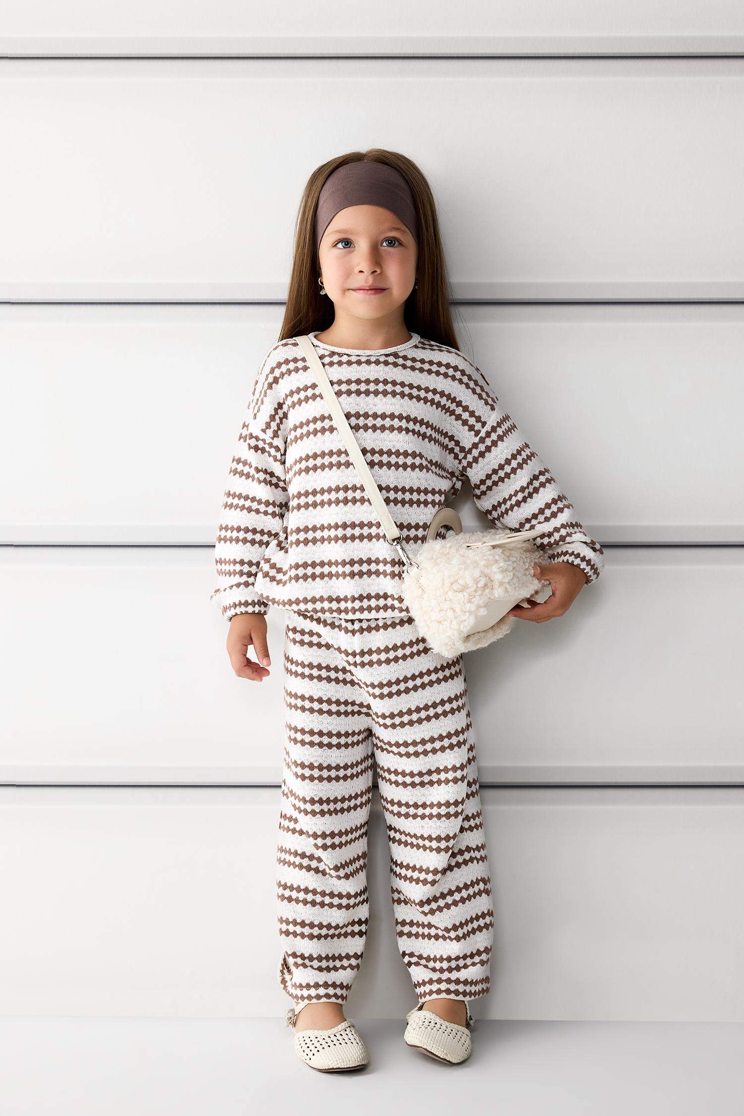 Kız Bebek Wide Leg Geniş Paça Beli Lastikli Pantolon