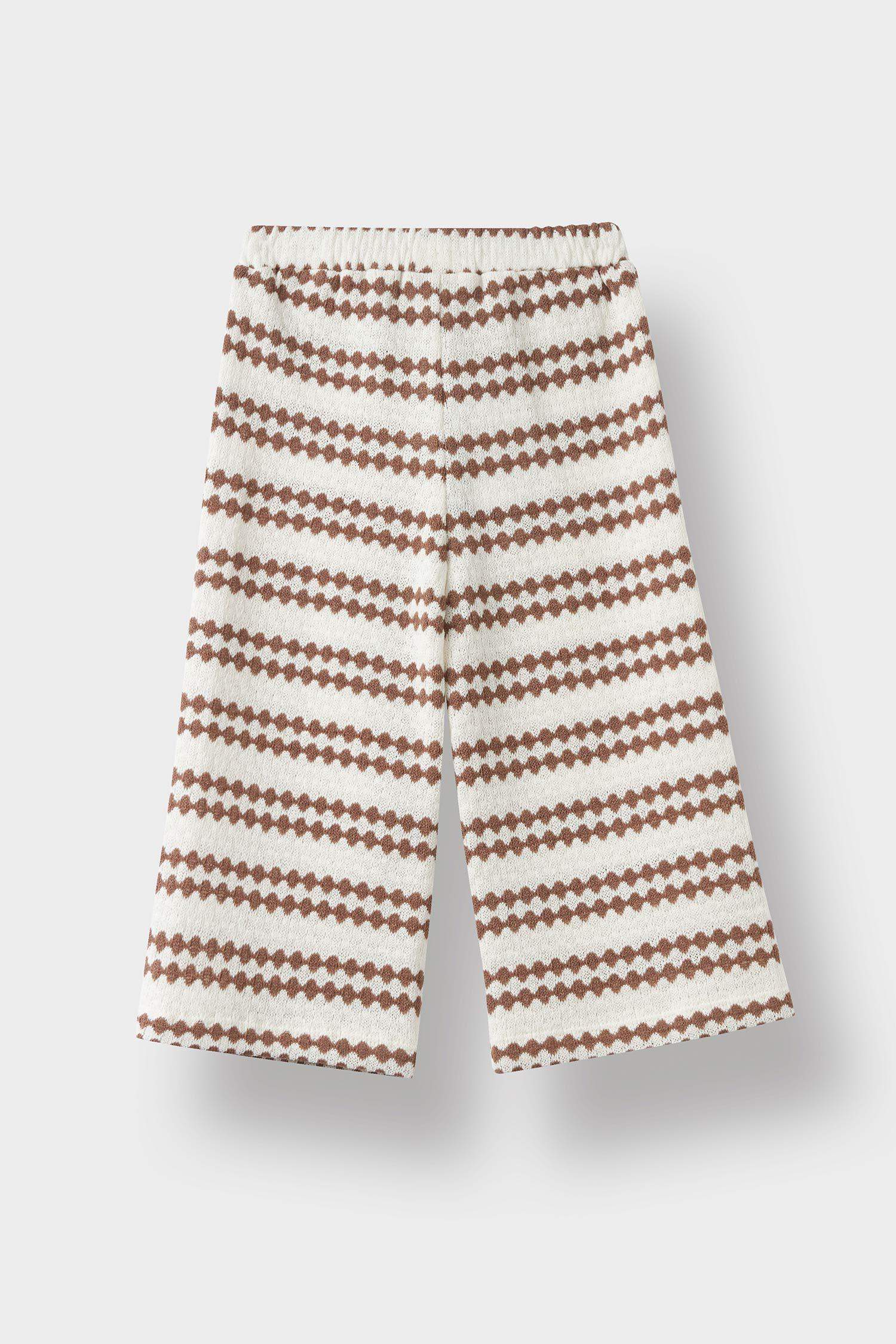 Kız Bebek Wide Leg Geniş Paça Beli Lastikli Pantolon