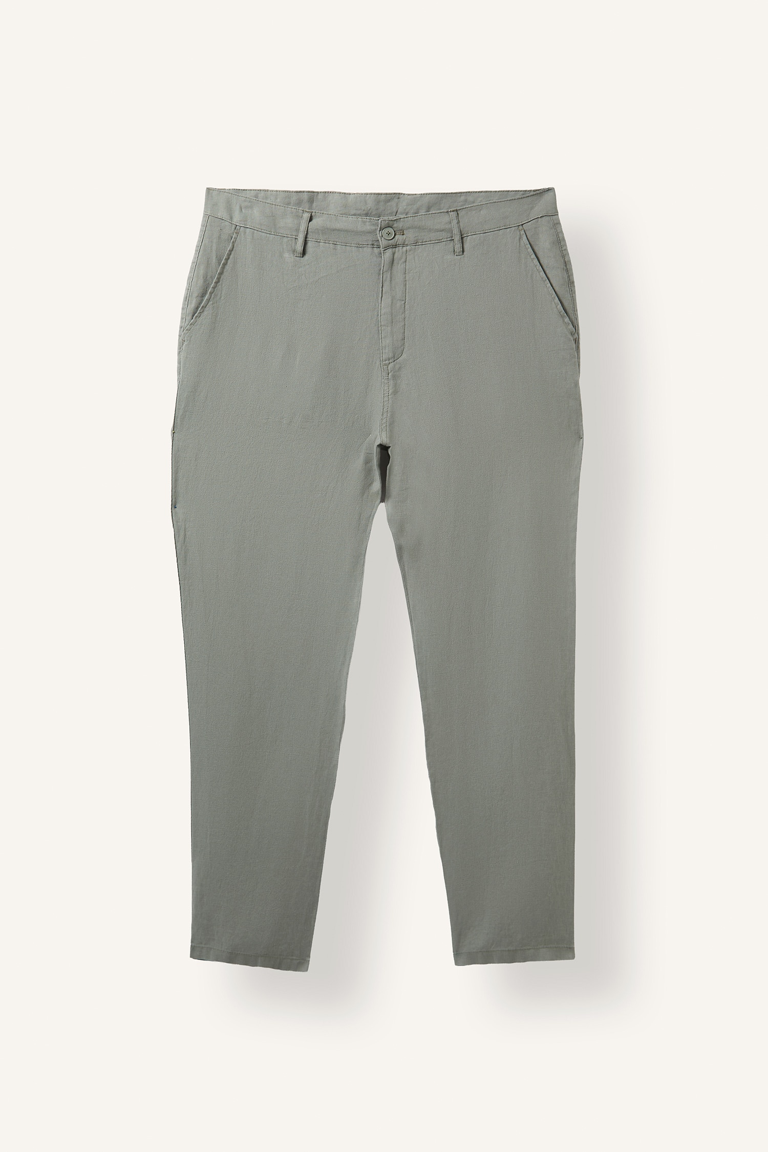 DeFacto Relaxed Fit Keten Pantolon görsel 3