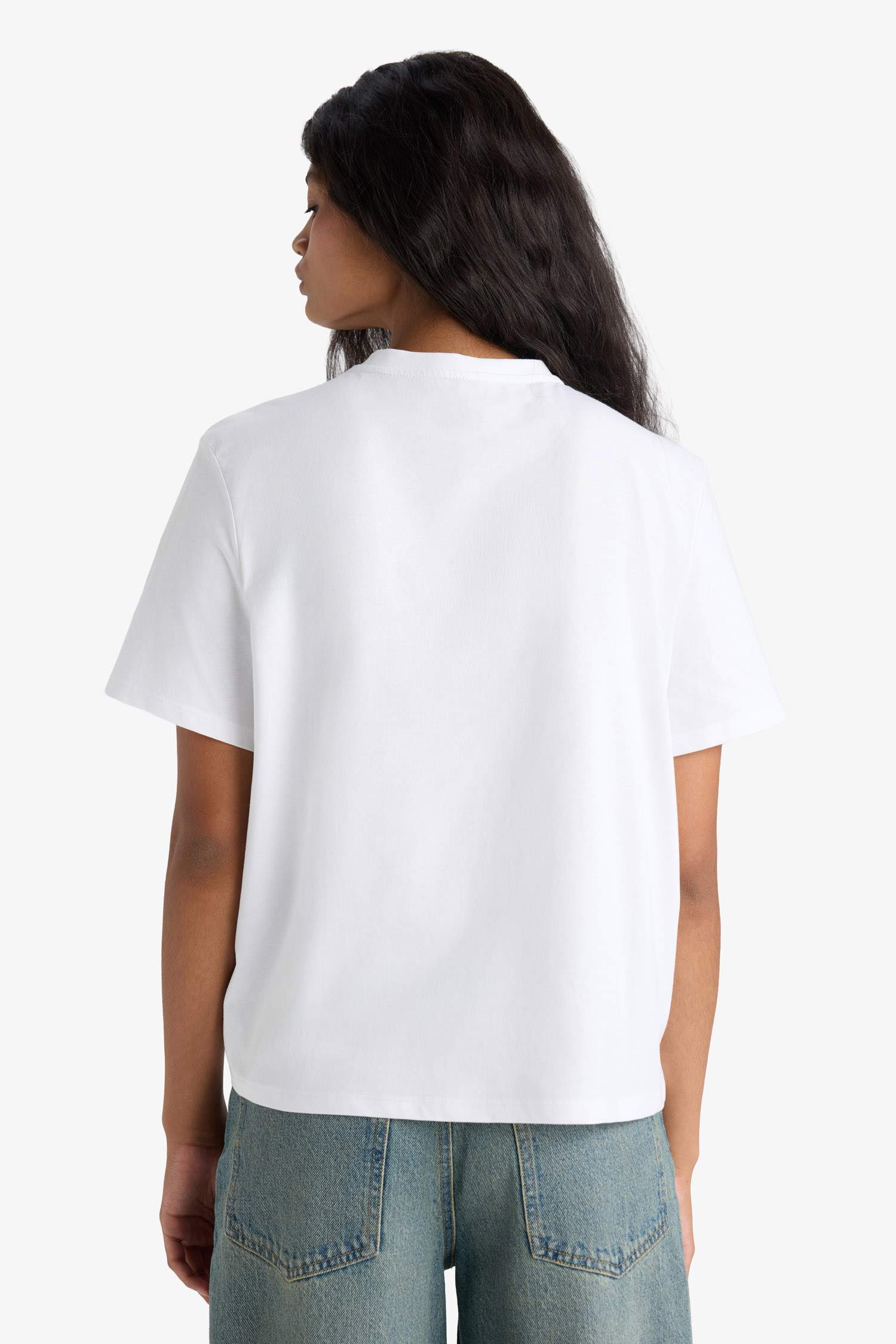 Regular Fit Crew Neck Cotton T-Shirt