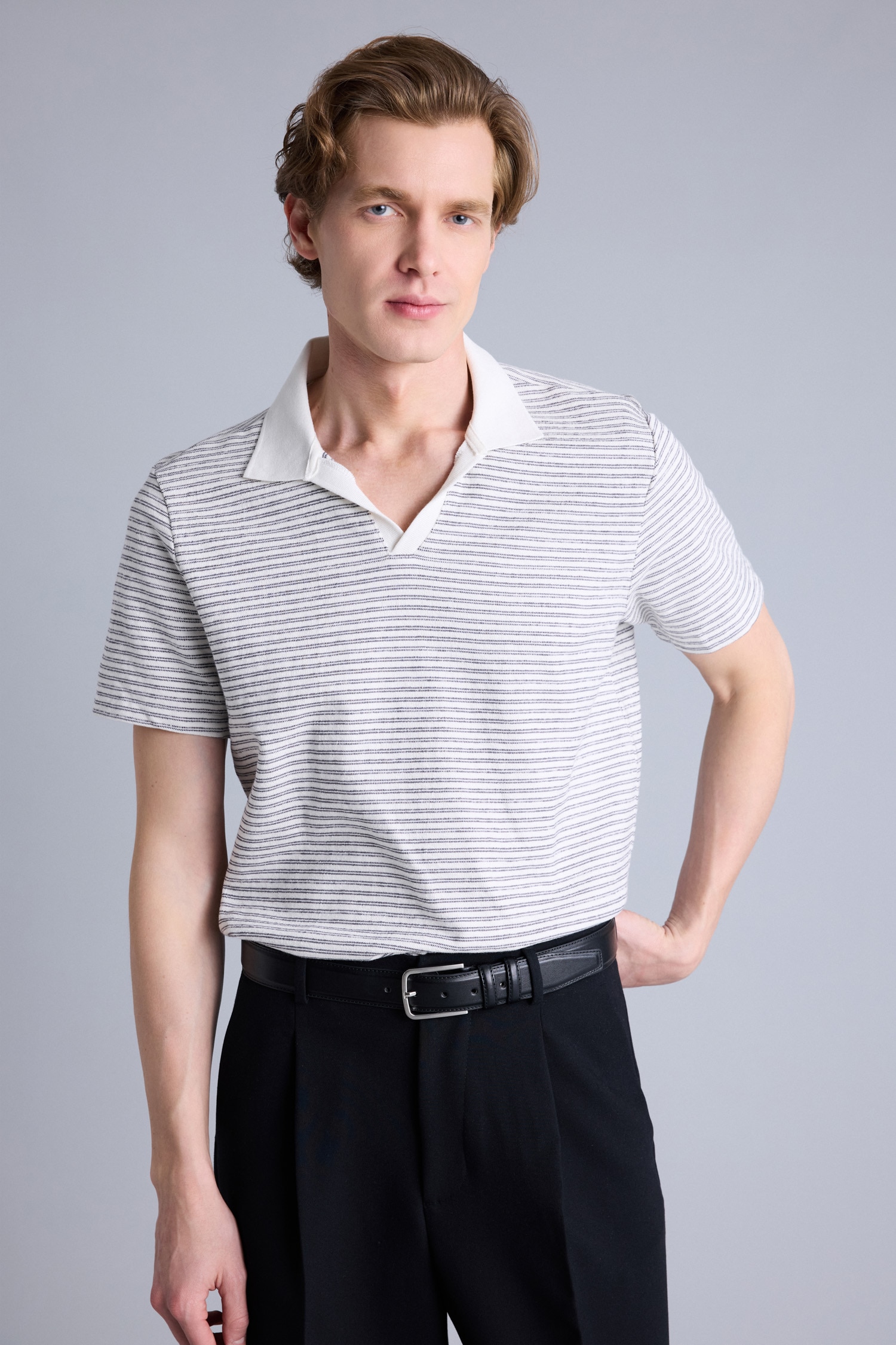 DeFacto %100 Pamuk REGULAR FIT Polo Tişört görsel 3