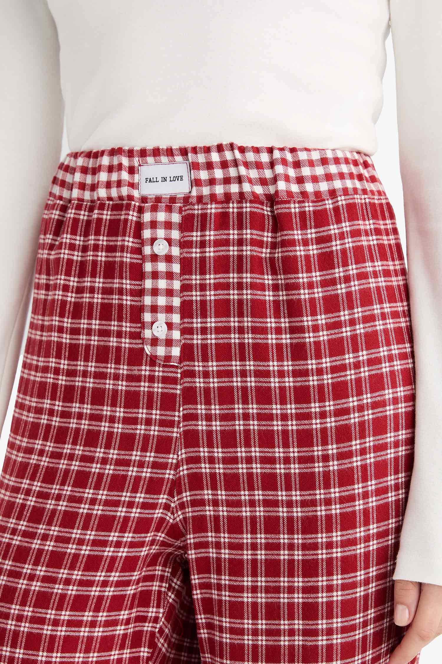 Regular Fit Flanel Bottom