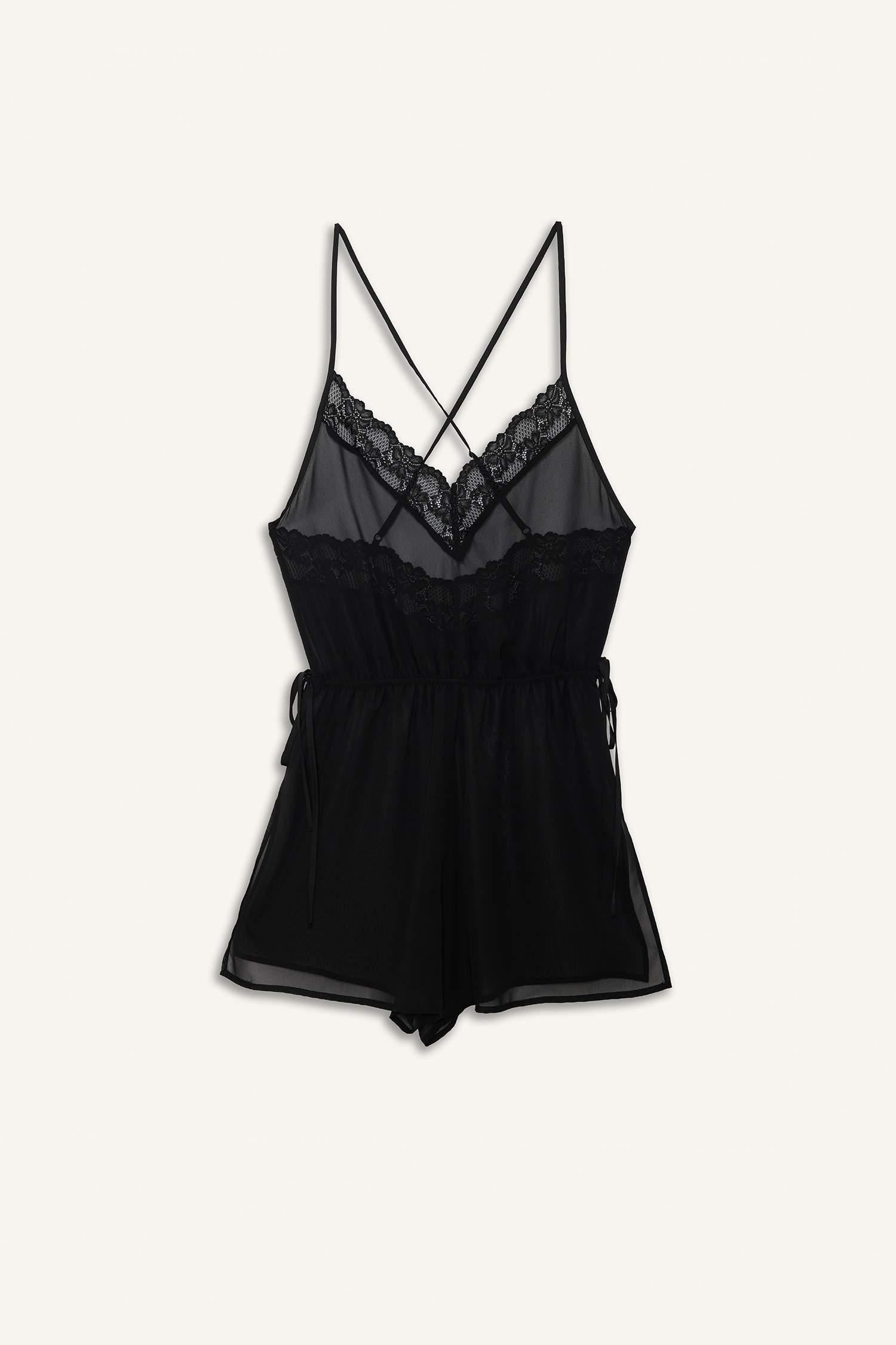 جمبسوت شيفون قصة عادية بياخة V بحمالات