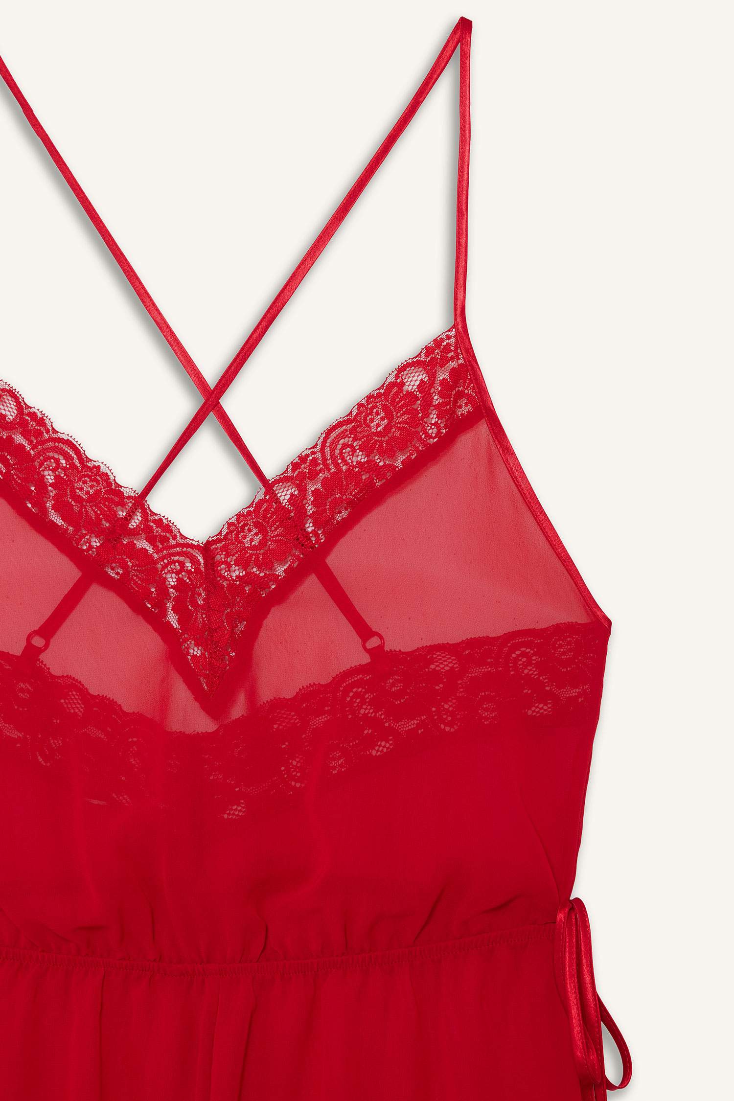 جمبسوت شيفون قصة عادية بياخة V بحمالات