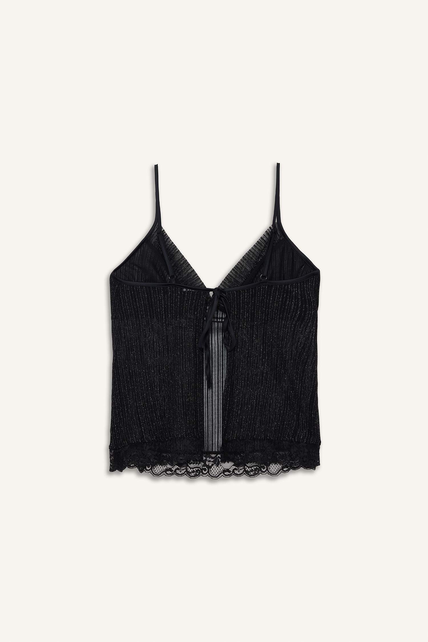 سيت شيفون قصة عادية بحمالات - قطعتين