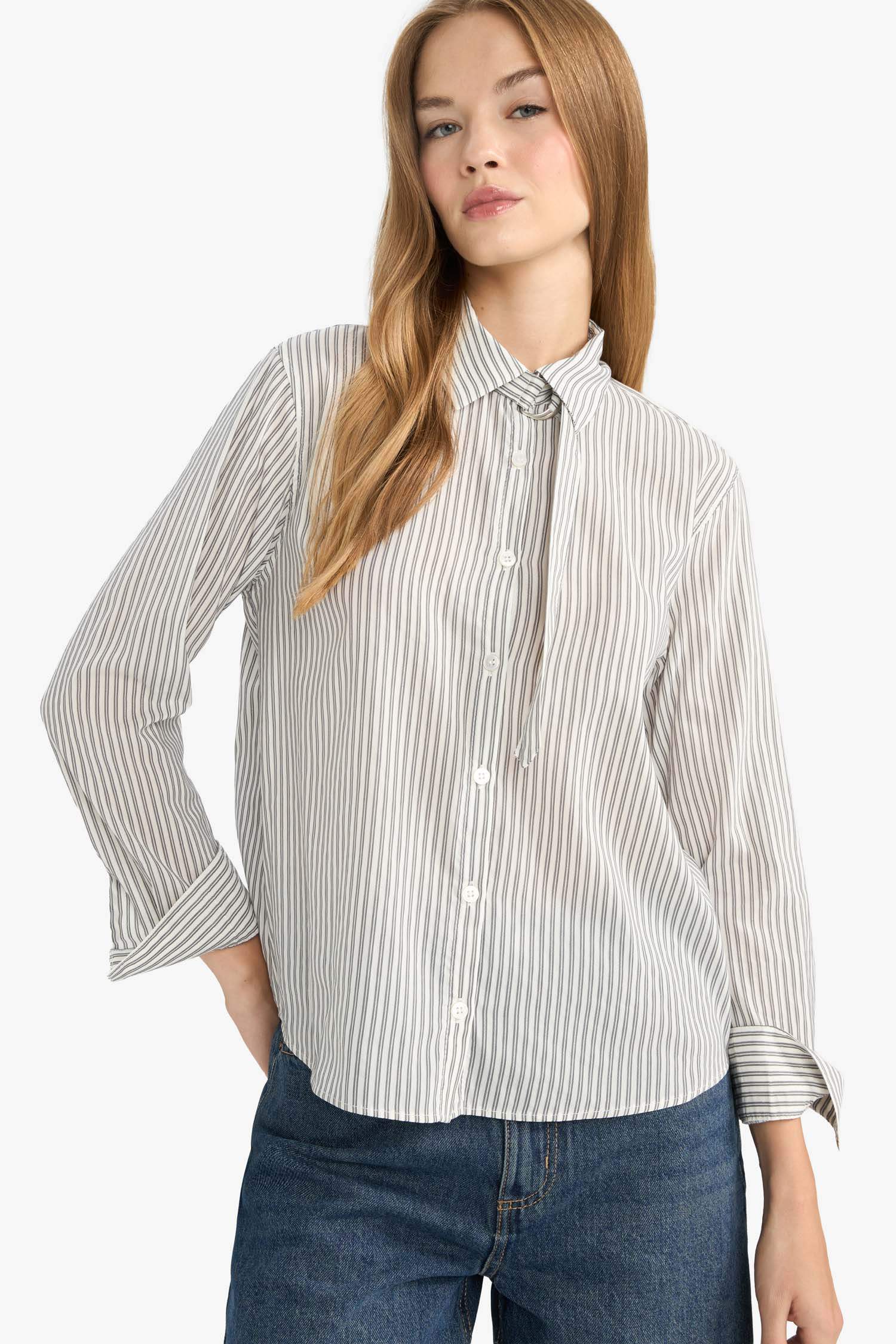 Chemise bengaline à manches longues Coupe régulière