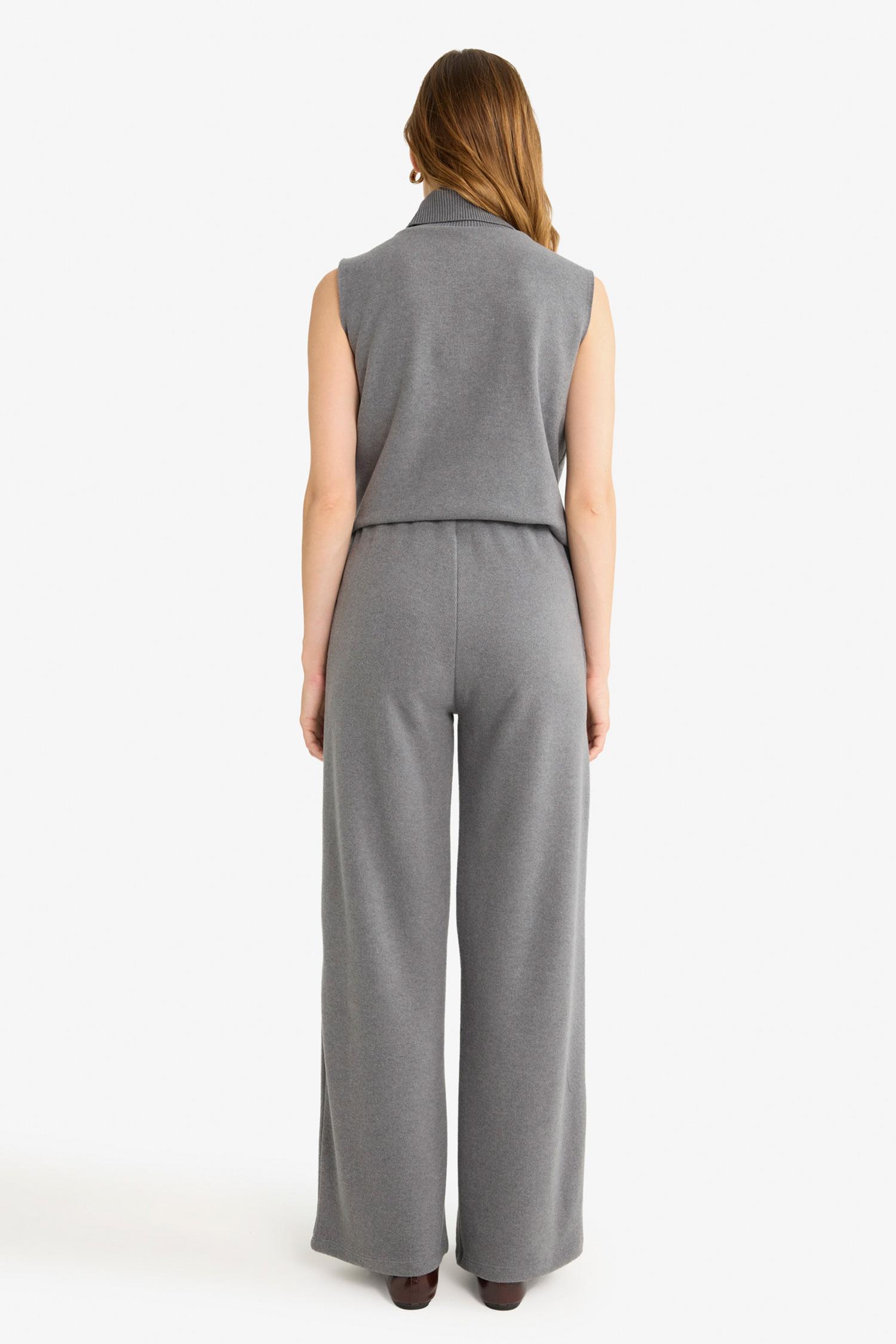 DeFacto Straight Fit Geniş Paça Pantolon görsel 5