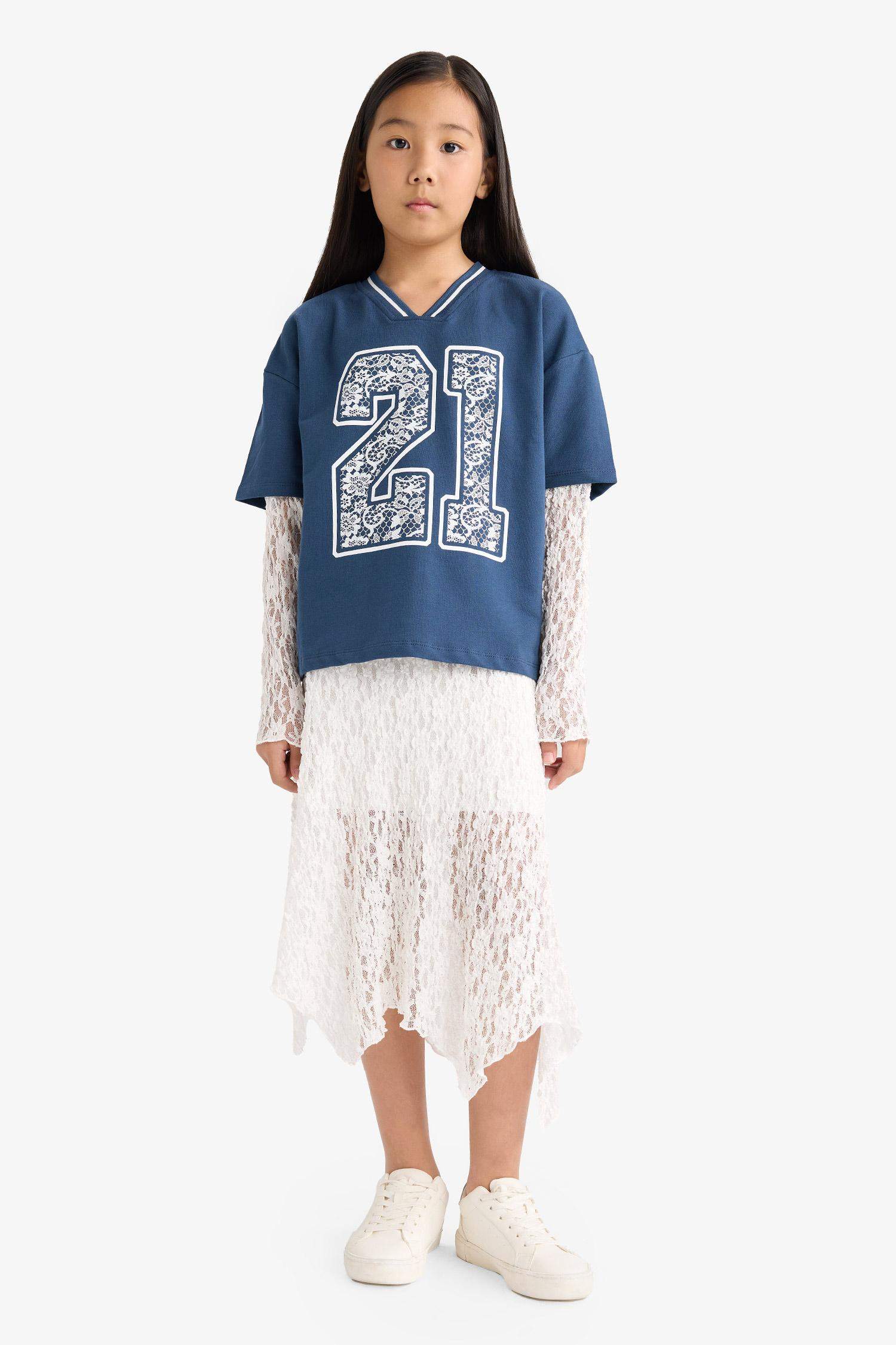 Girl Regular Fit Knitted Skirt