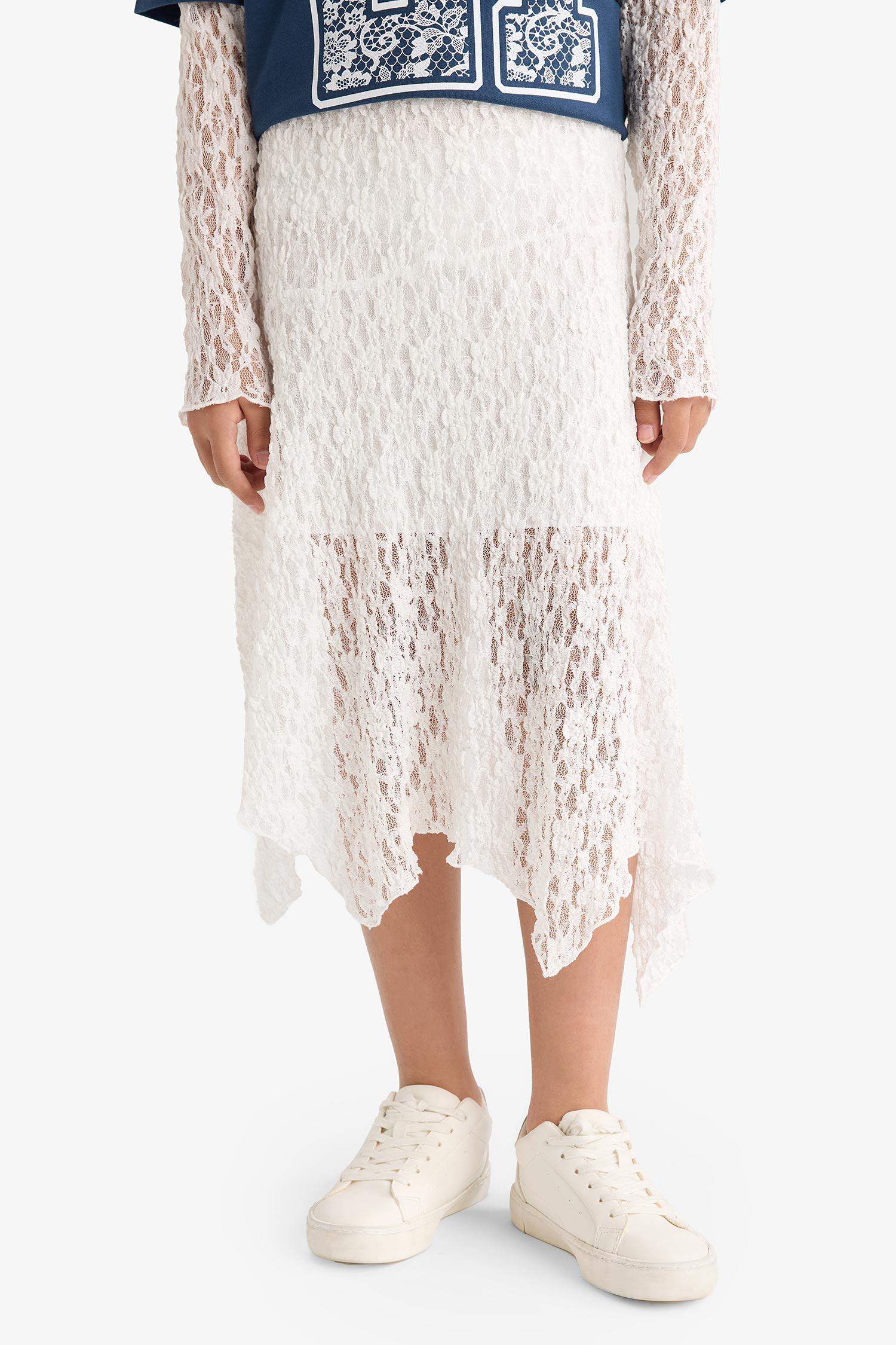 Girl Regular Fit Knitted Skirt