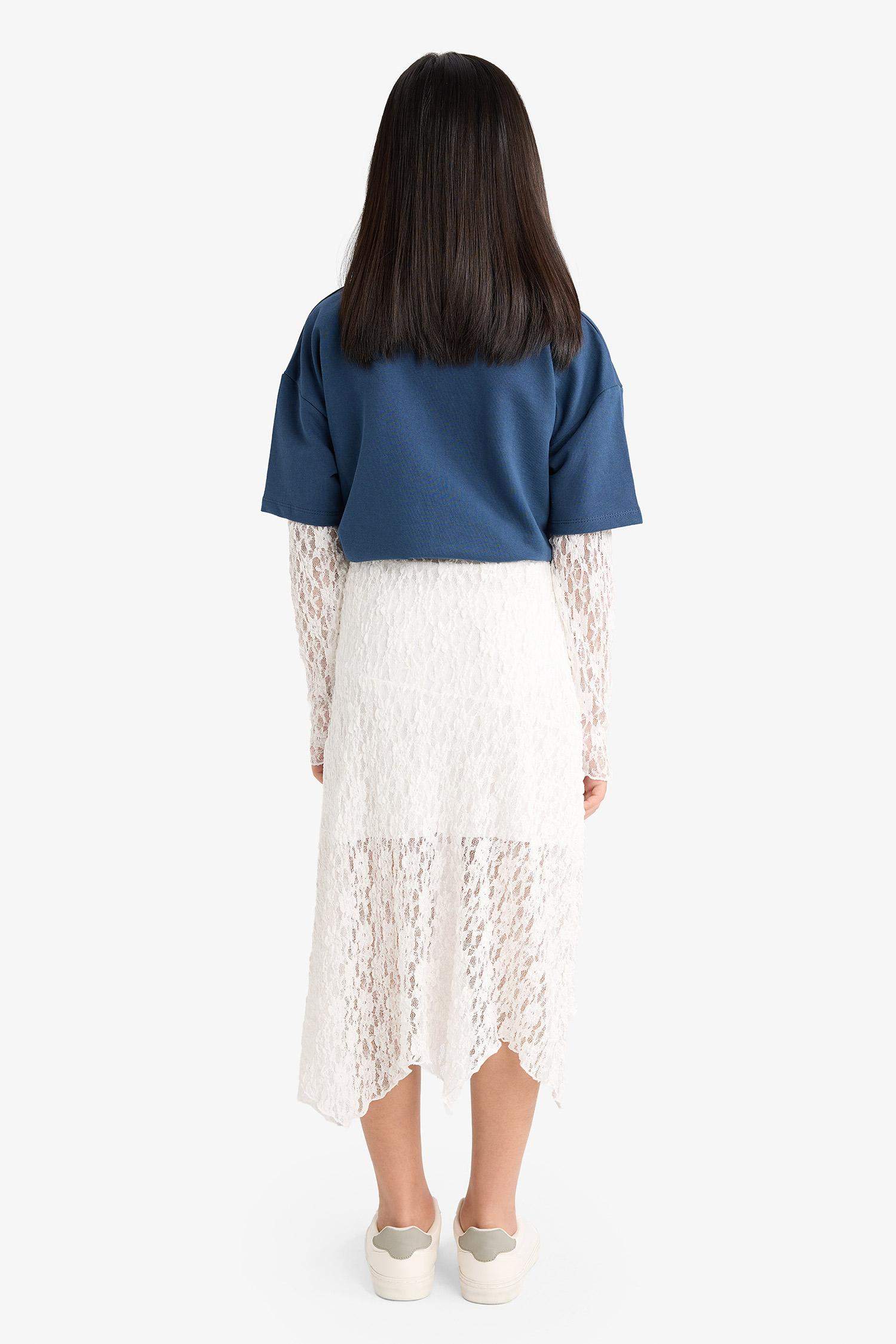 Girl Regular Fit Knitted Skirt