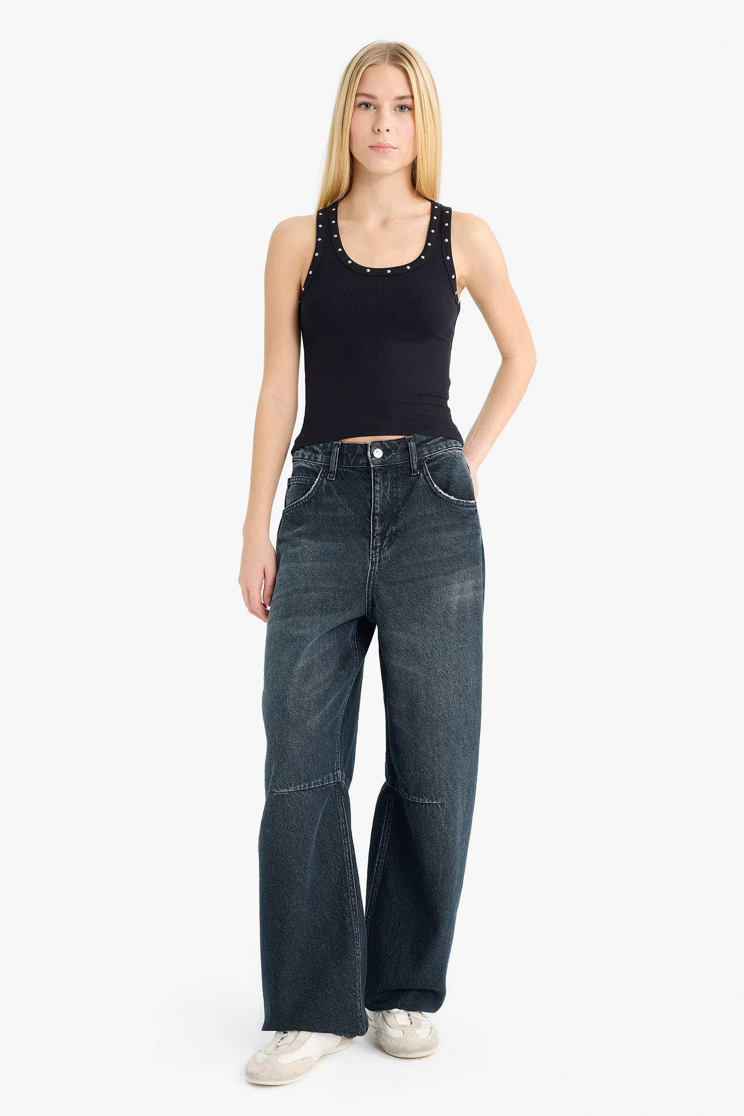 Coool Fitted Kare Yaka Fitilli Kaşkorse Atlet