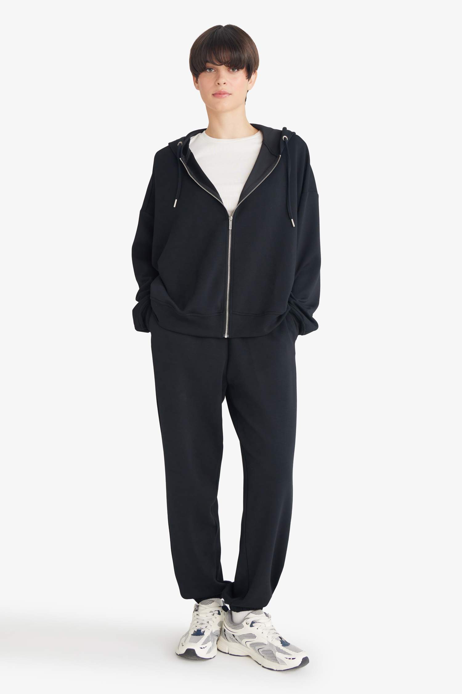 Кардиган из модала с капюшоном Relax Fit