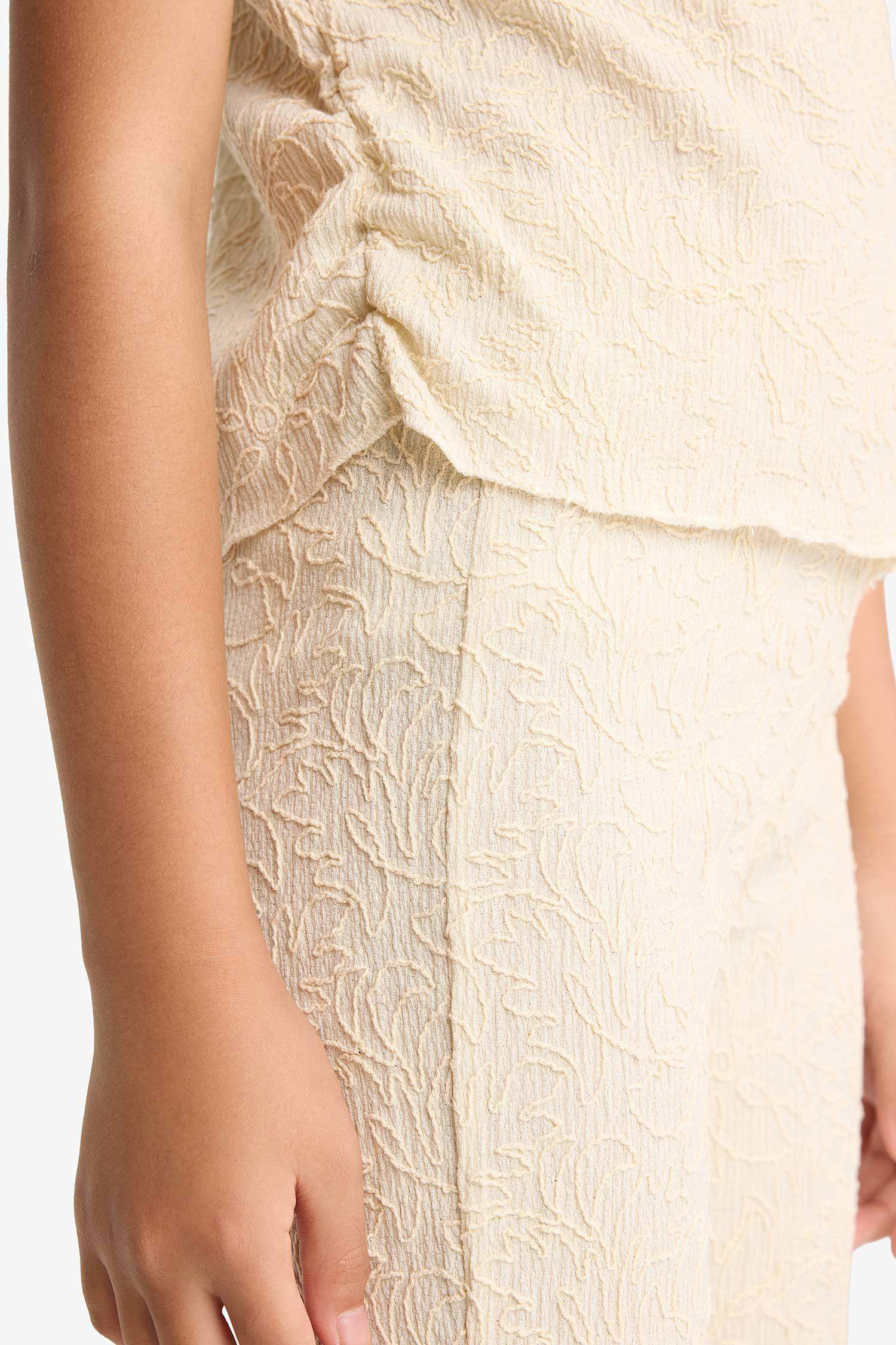 سيت بناتي بنطلون وتيشيرت مطرز - قطعتين