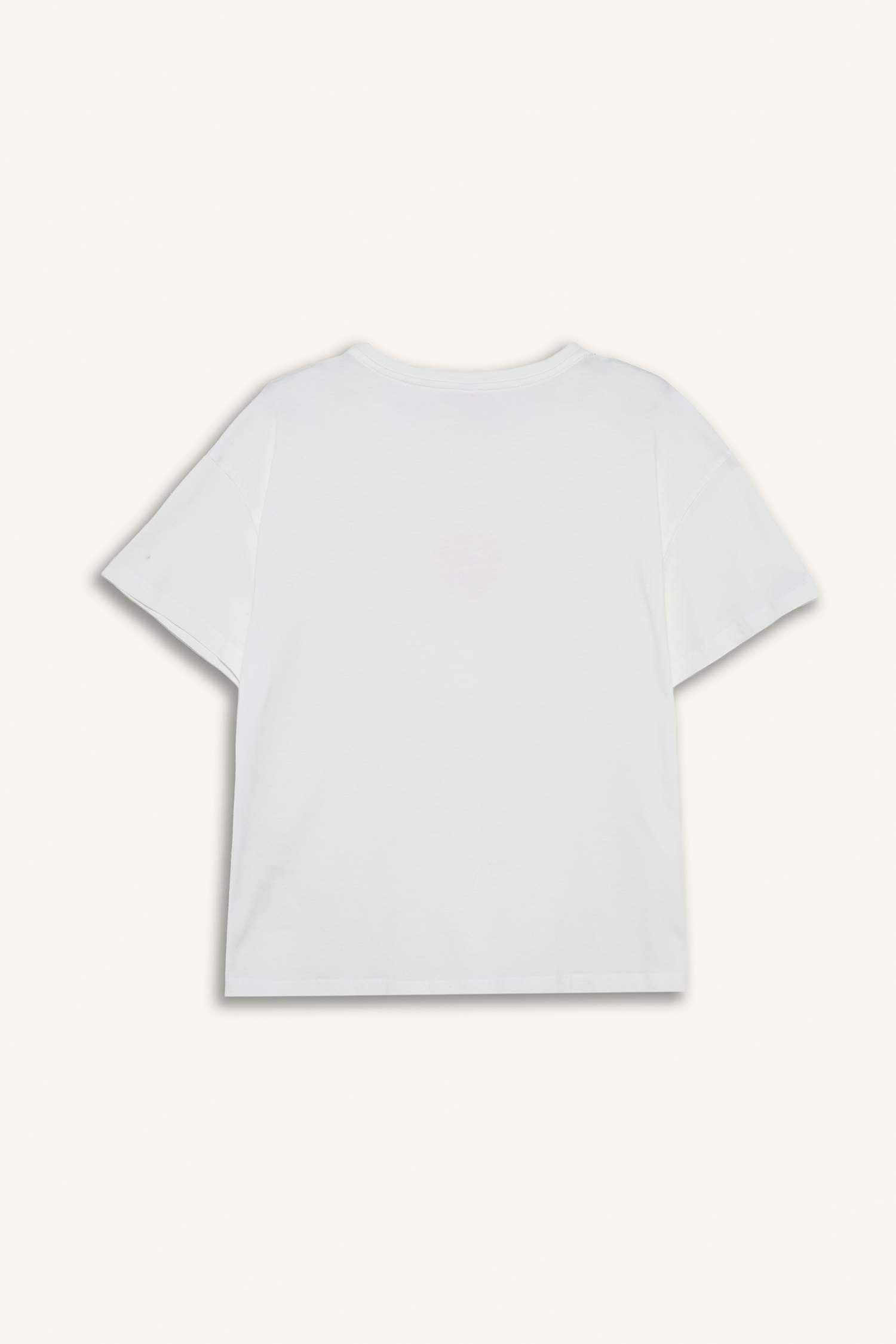 Pijama Takımı Regular Fit Baskılı Kısa Kollu Üst Desenli Uzun Alt