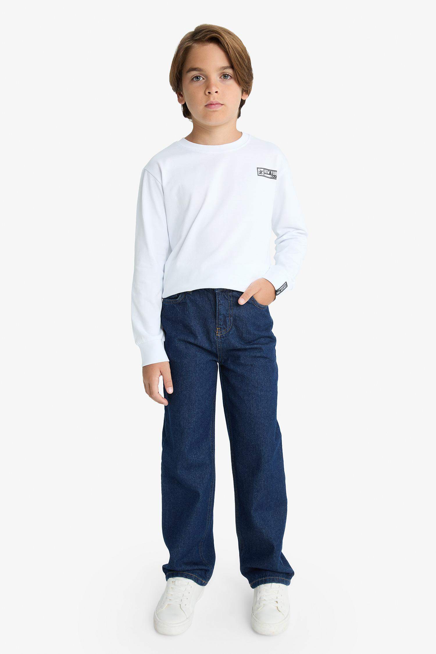 Boy Crew Neck Printed Long Sleeve T-Shirt