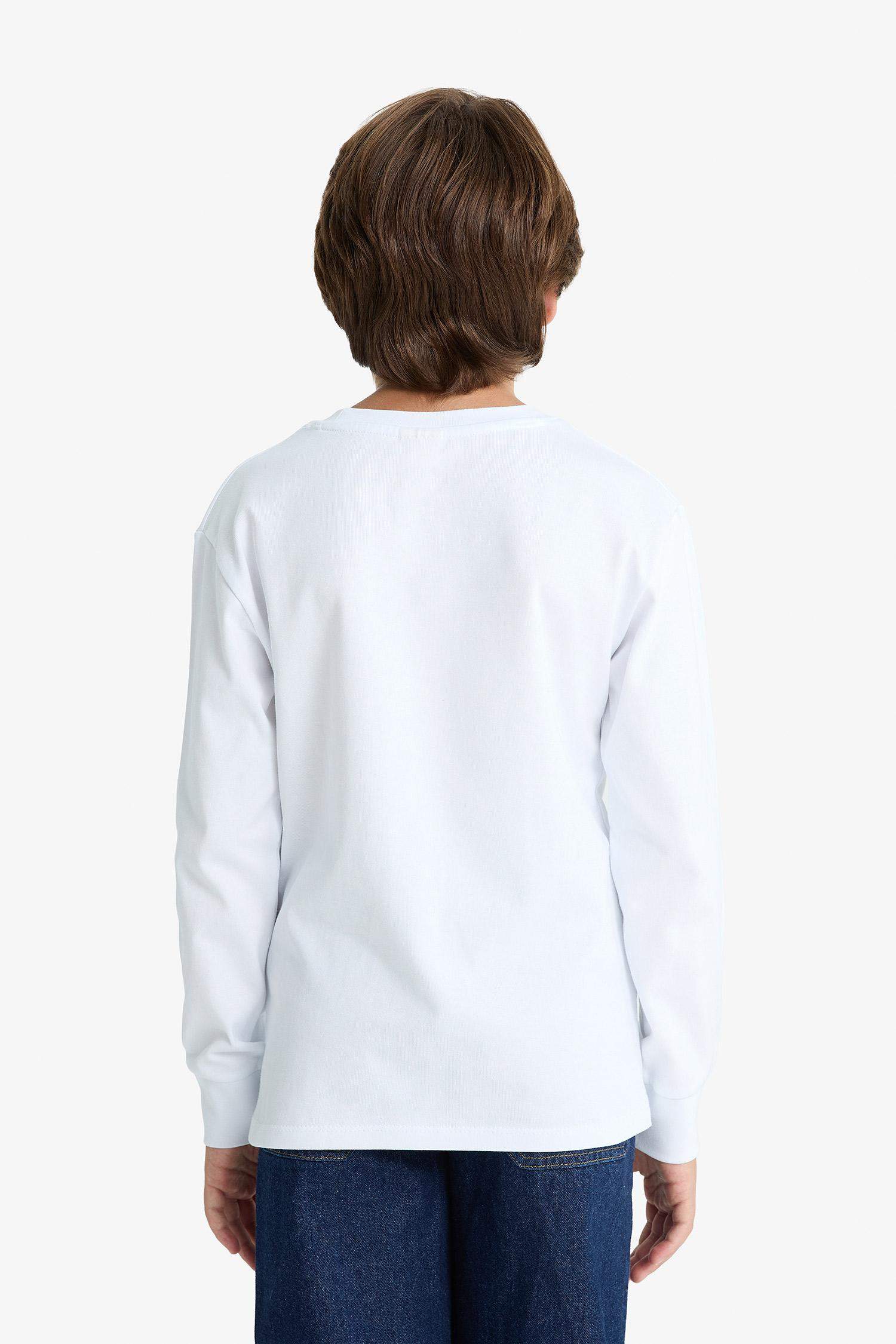 Boy Crew Neck Printed Long Sleeve T-Shirt