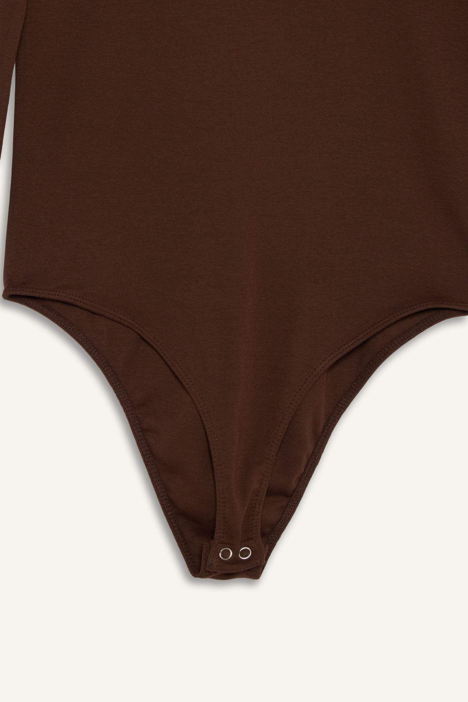 Yarım Balıkçı Yaka Modal Çıtçıtlı Body