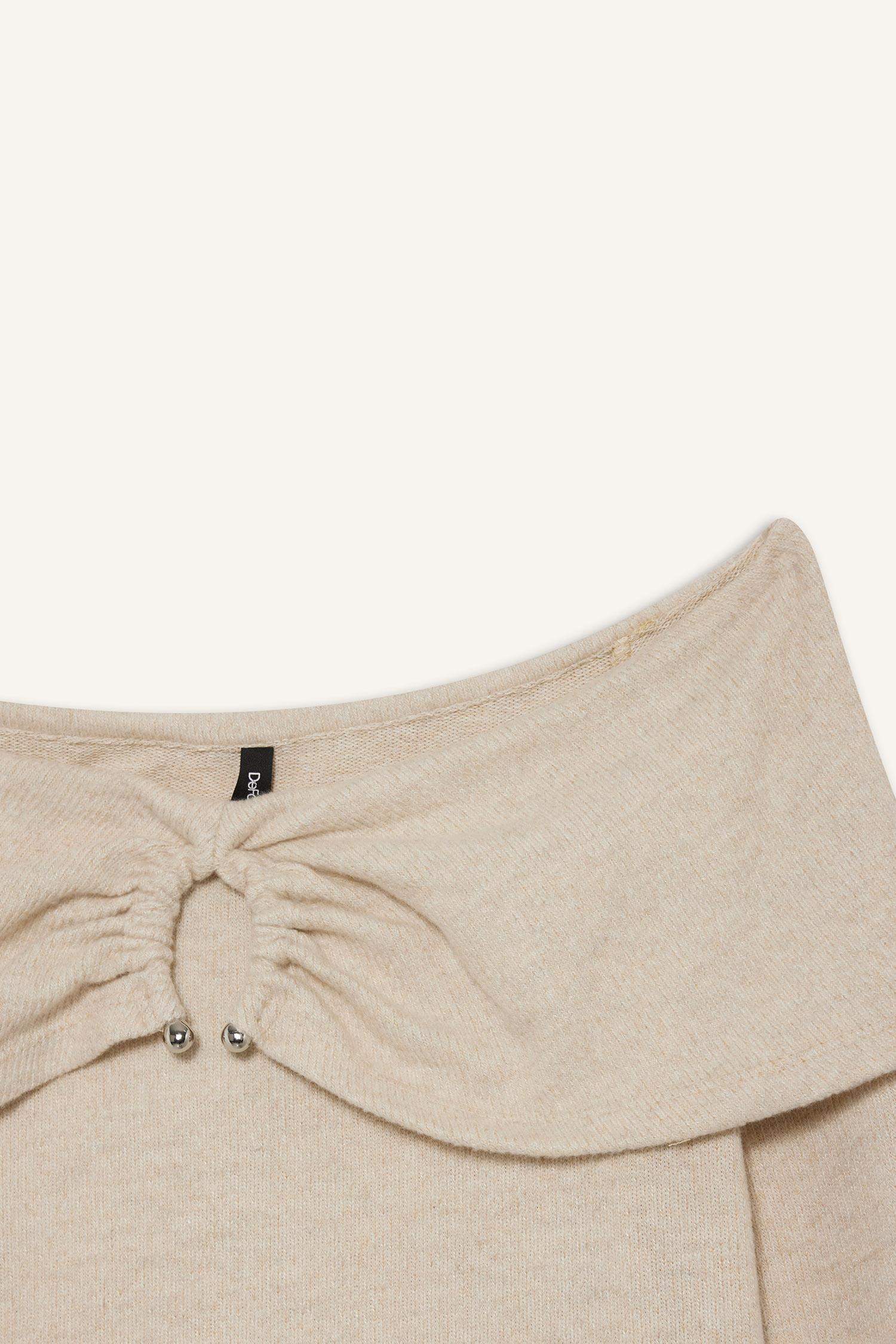 Slim Fit Off Shoulder T-Shirt