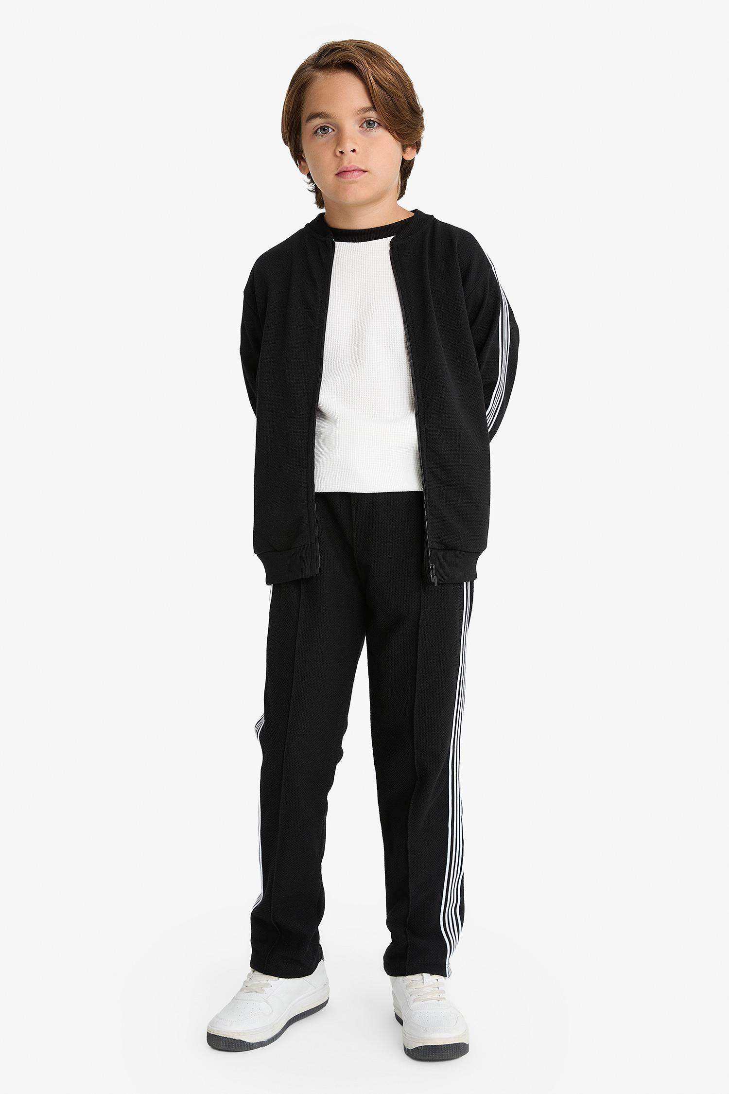 Erkek Çocuk Beli Lastikli Düz Paça Eşofman Altı