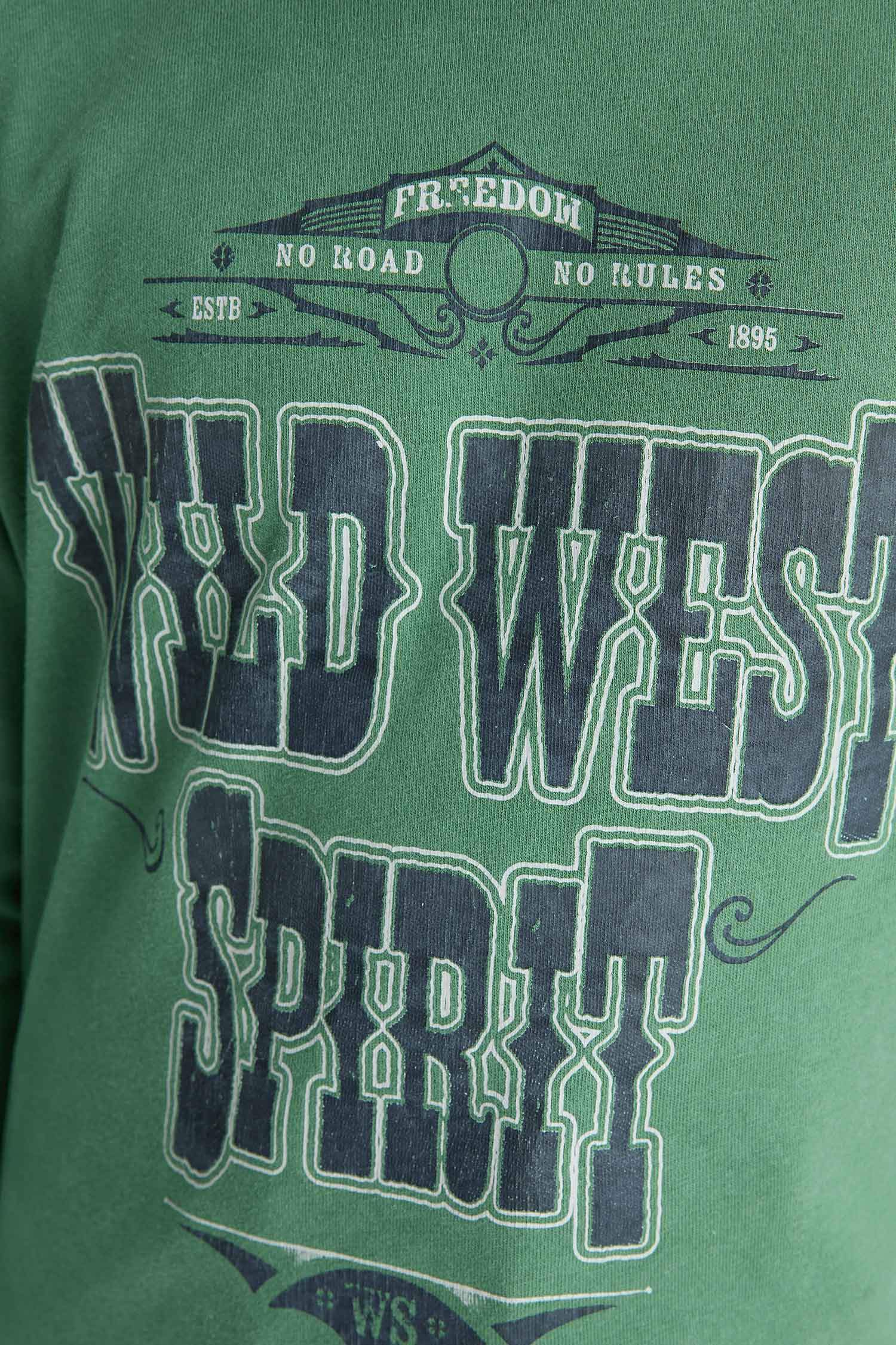 Boy Crew Neck Printed Long Sleeve T-Shirt