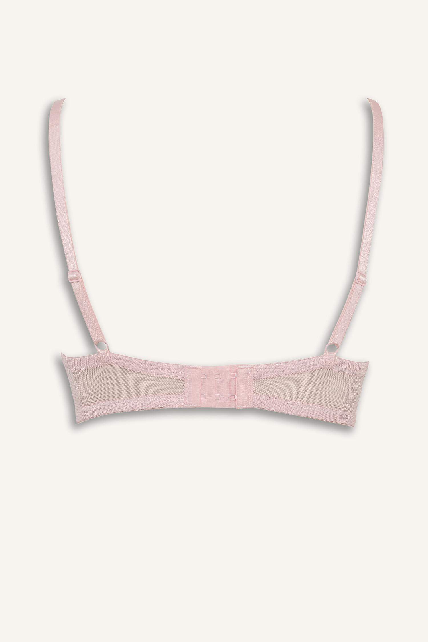 Dantel Detaylı Kaplı Full Push Up Balenli Tişört Bra