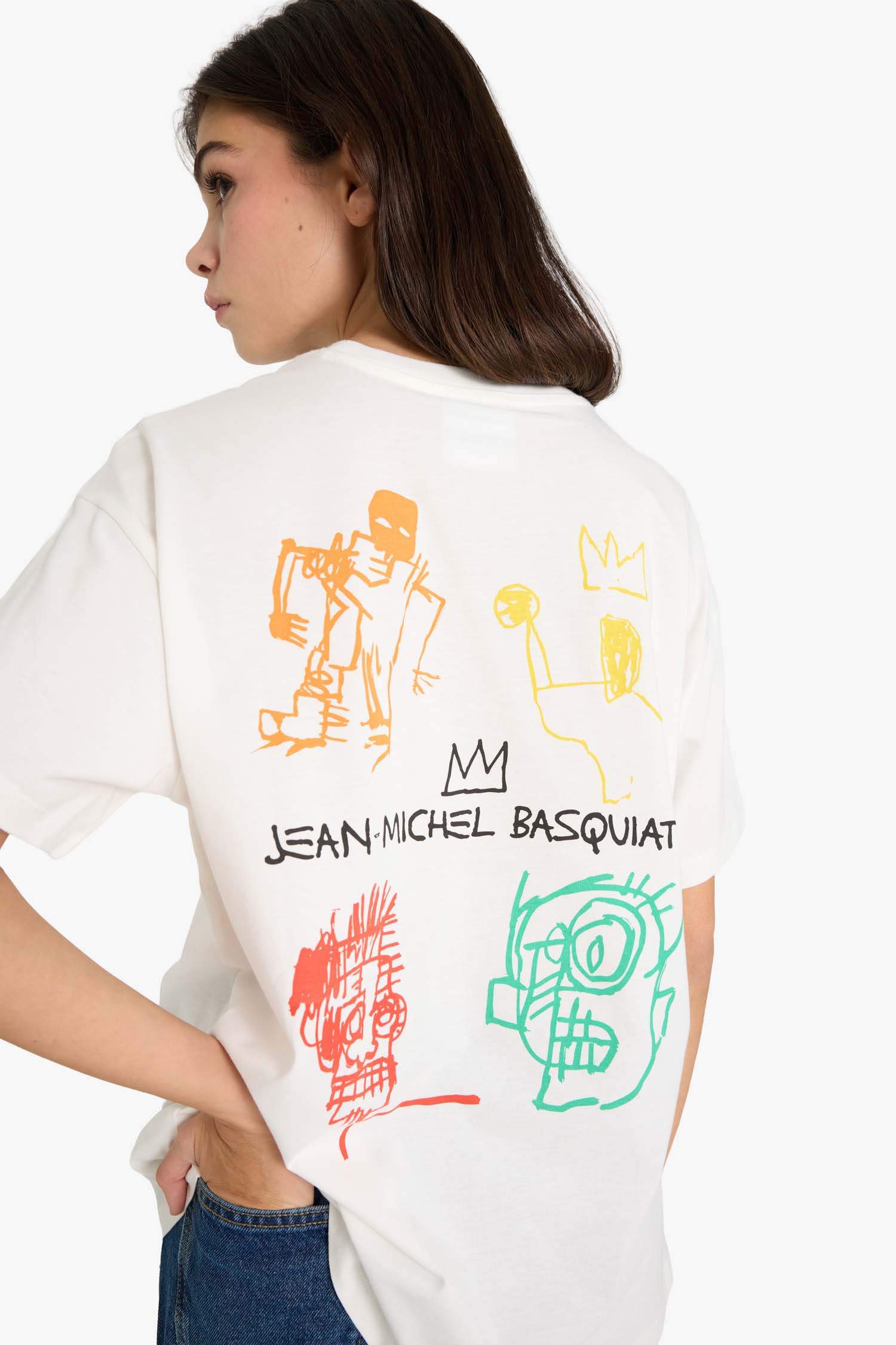 Футболка Jean Michel Basquiat Oversize с принтом