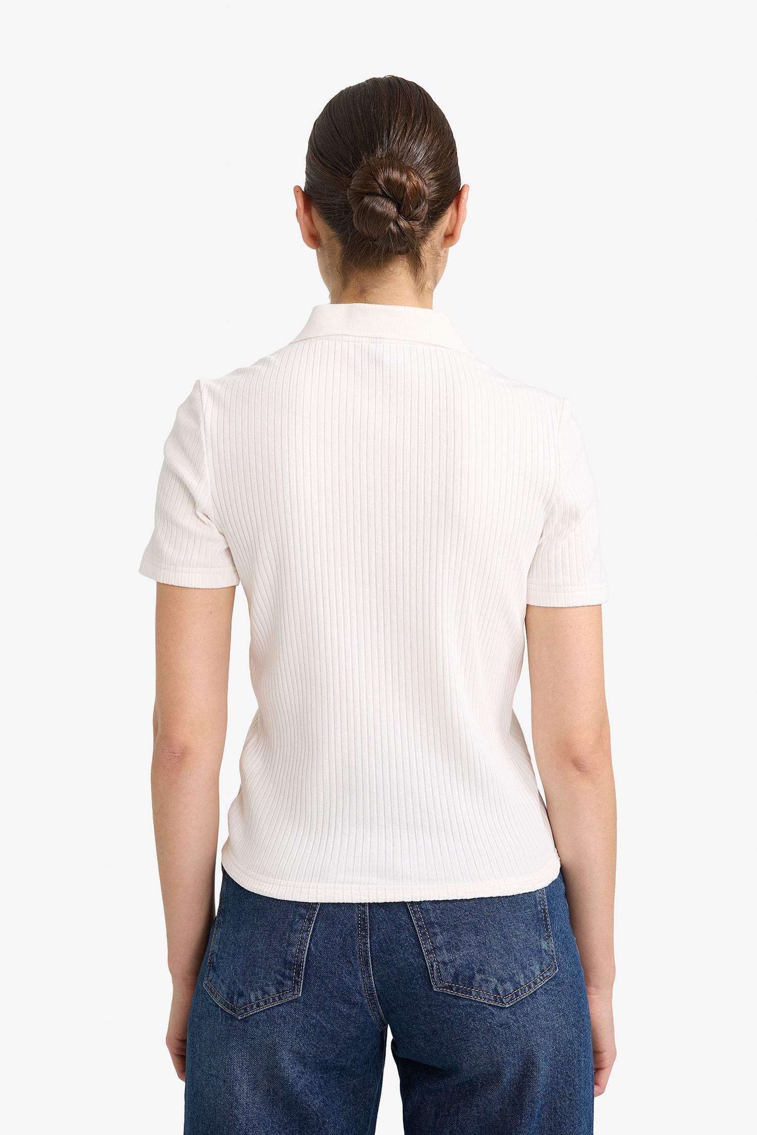 Футболка поло кашкорсе Slim Fit с коротким рукавом