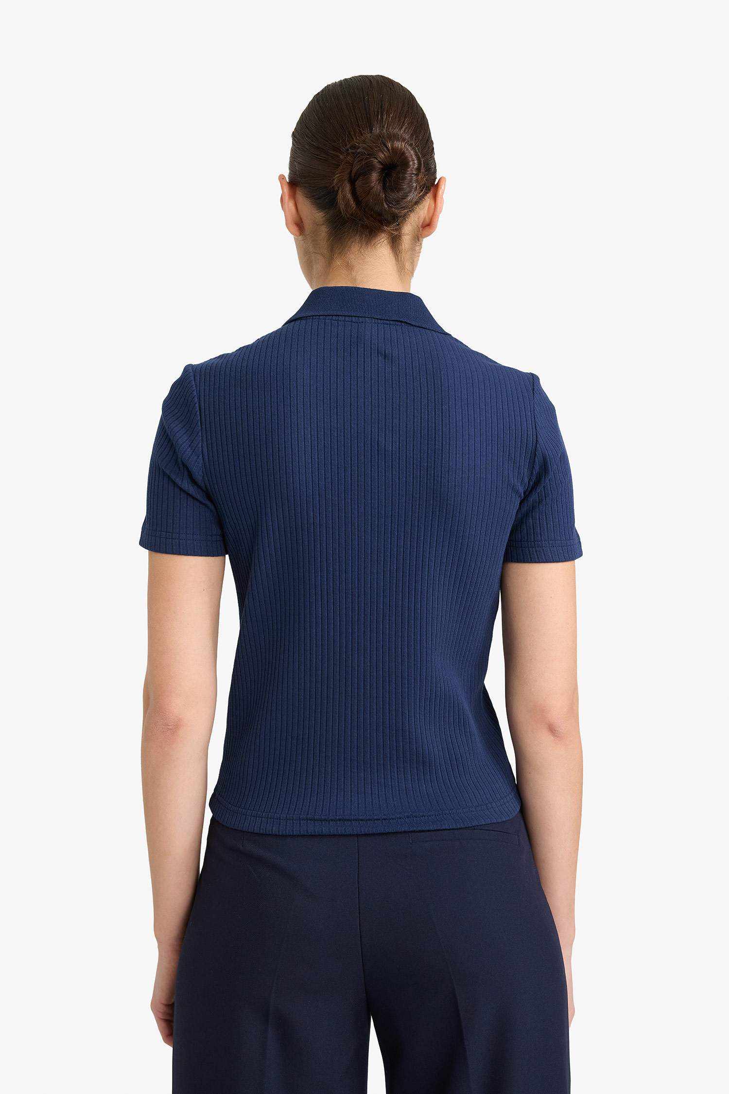 Футболка поло кашкорсе Slim Fit с коротким рукавом