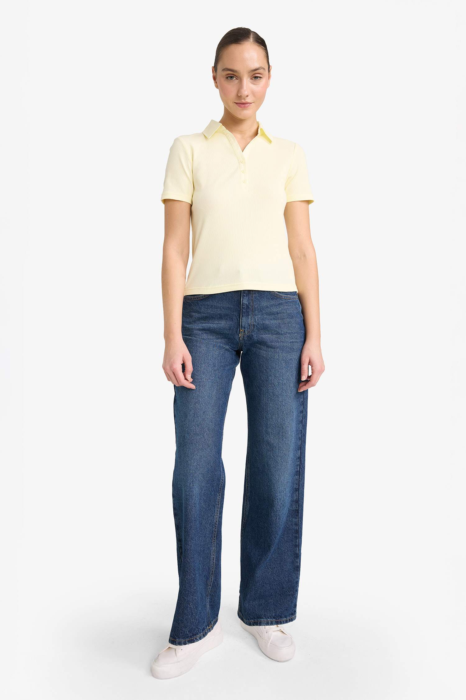 Футболка поло кашкорсе Slim Fit с коротким рукавом