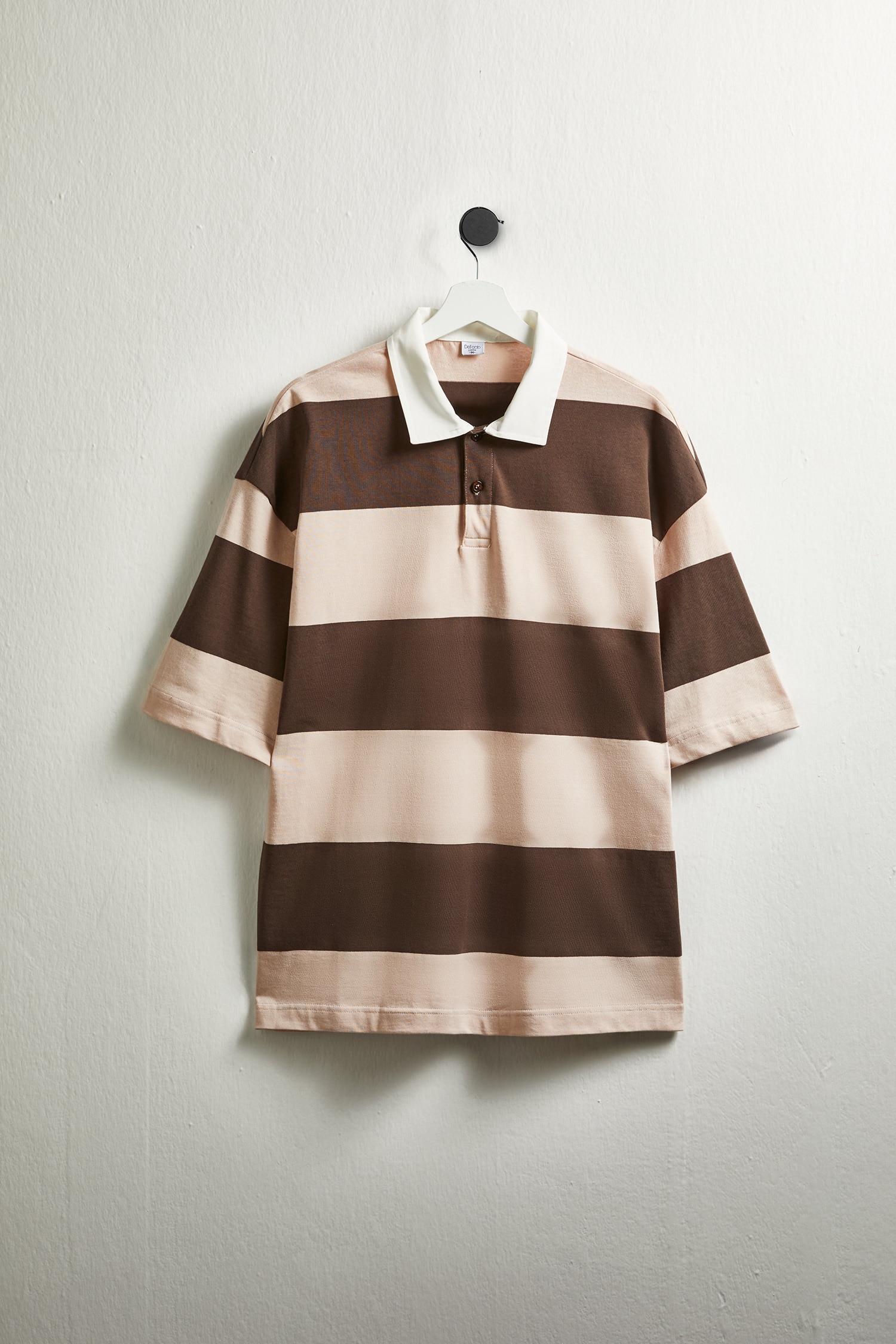 DeFacto %100 Pamuk Loose Fit Polo Tişört görsel 6