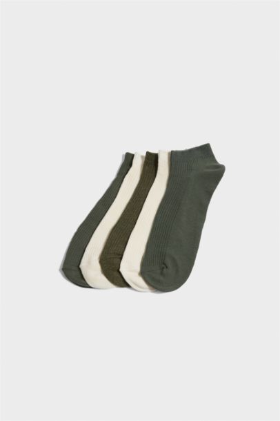 DeFacto Erkek 5'li Pamuklu Sneaker Çorap