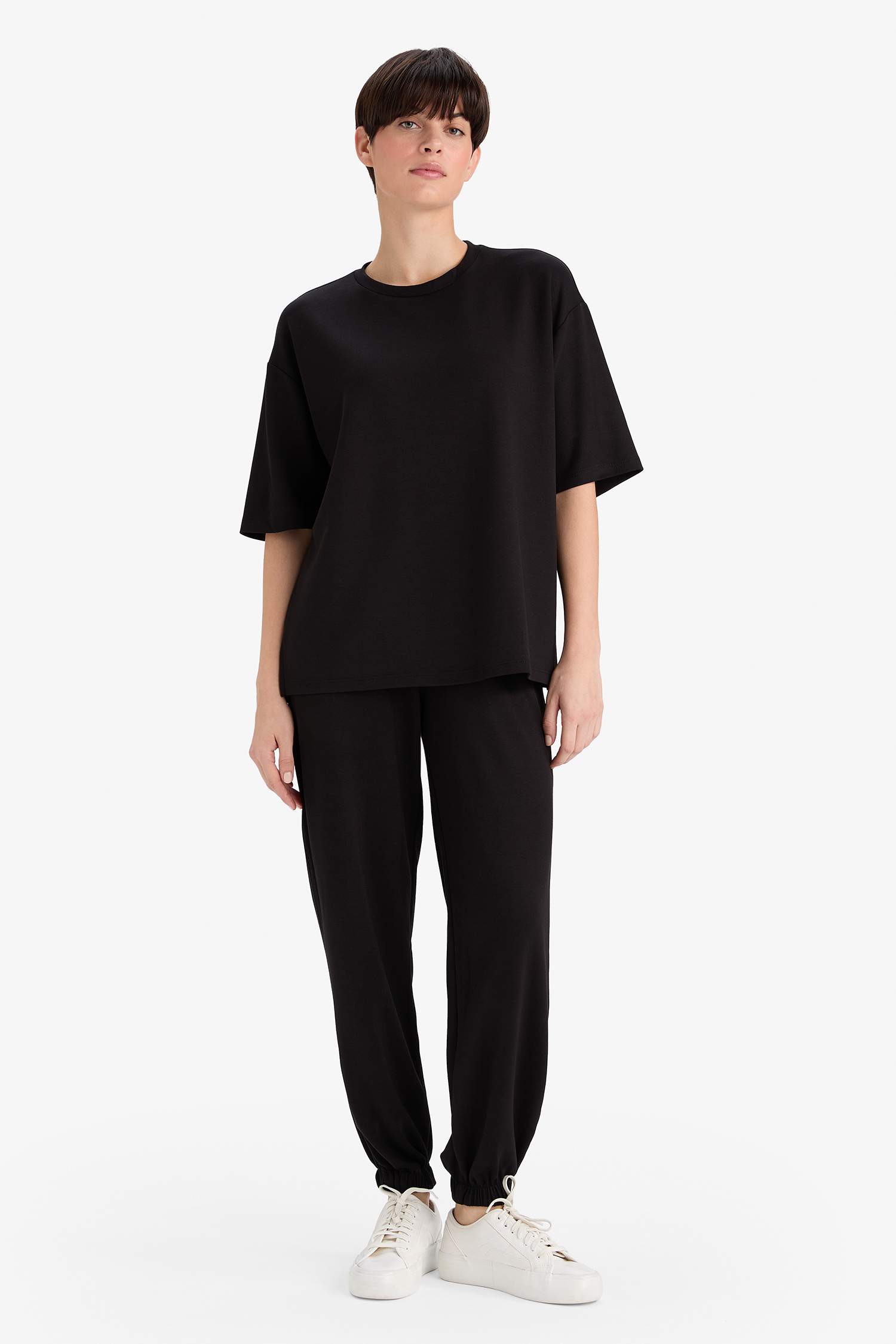 Jogger Fit Basic Düz Cepli Eşofman Altı