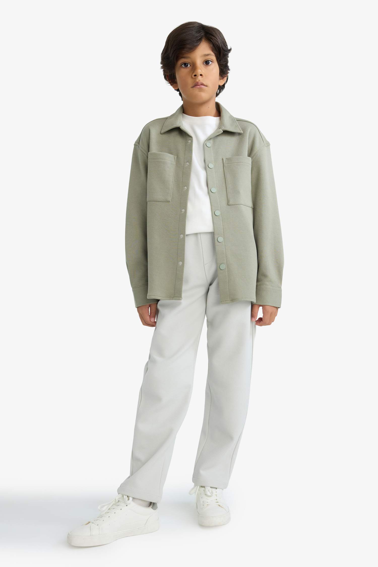 Pantalon à taille élastique et jambes droites pou garçon