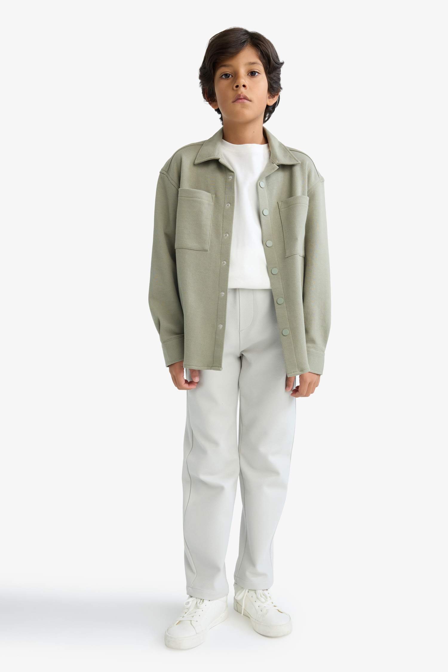 Pantalon à taille élastique et jambes droites pou garçon