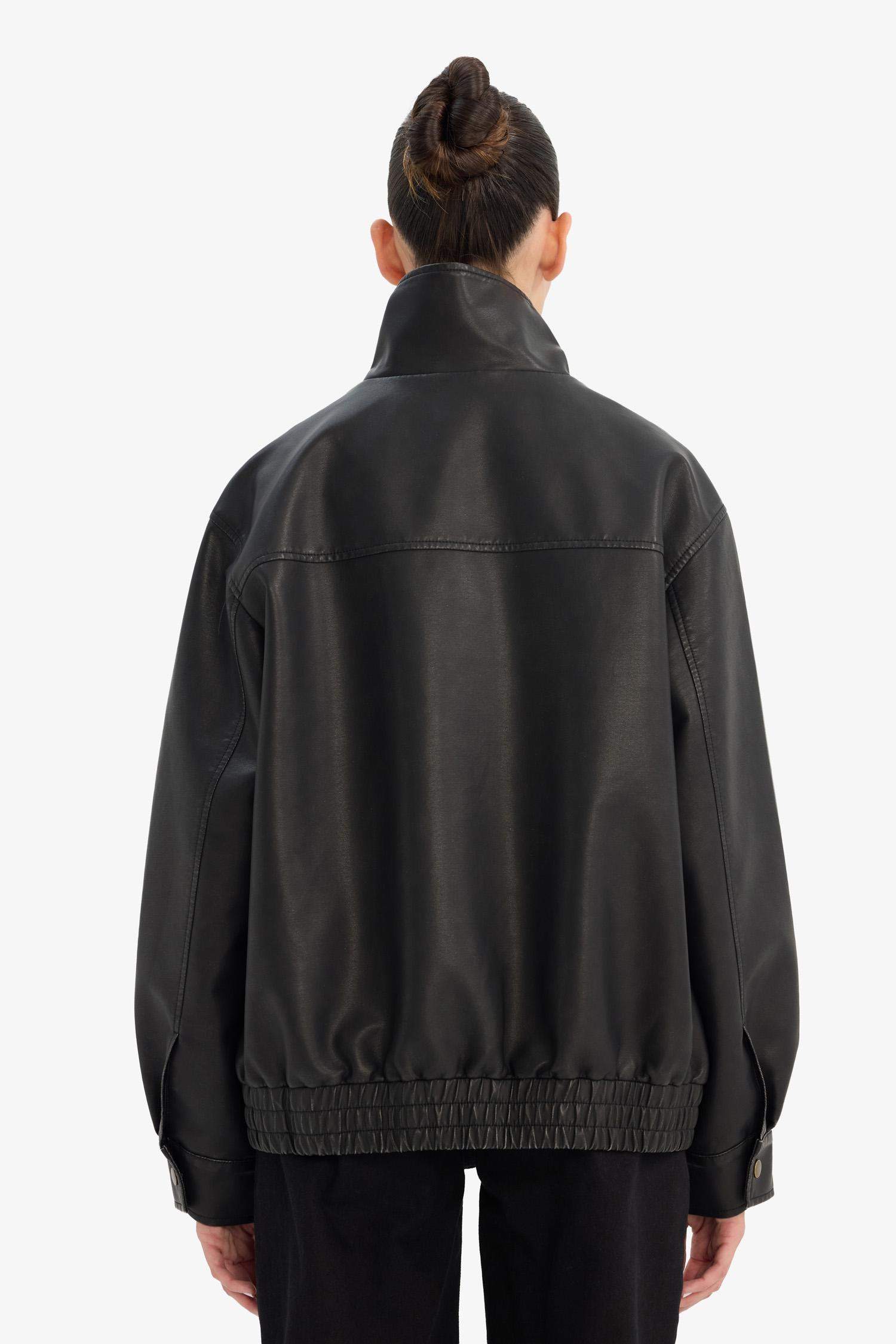 جاكيت جلد صناعي داد فيت