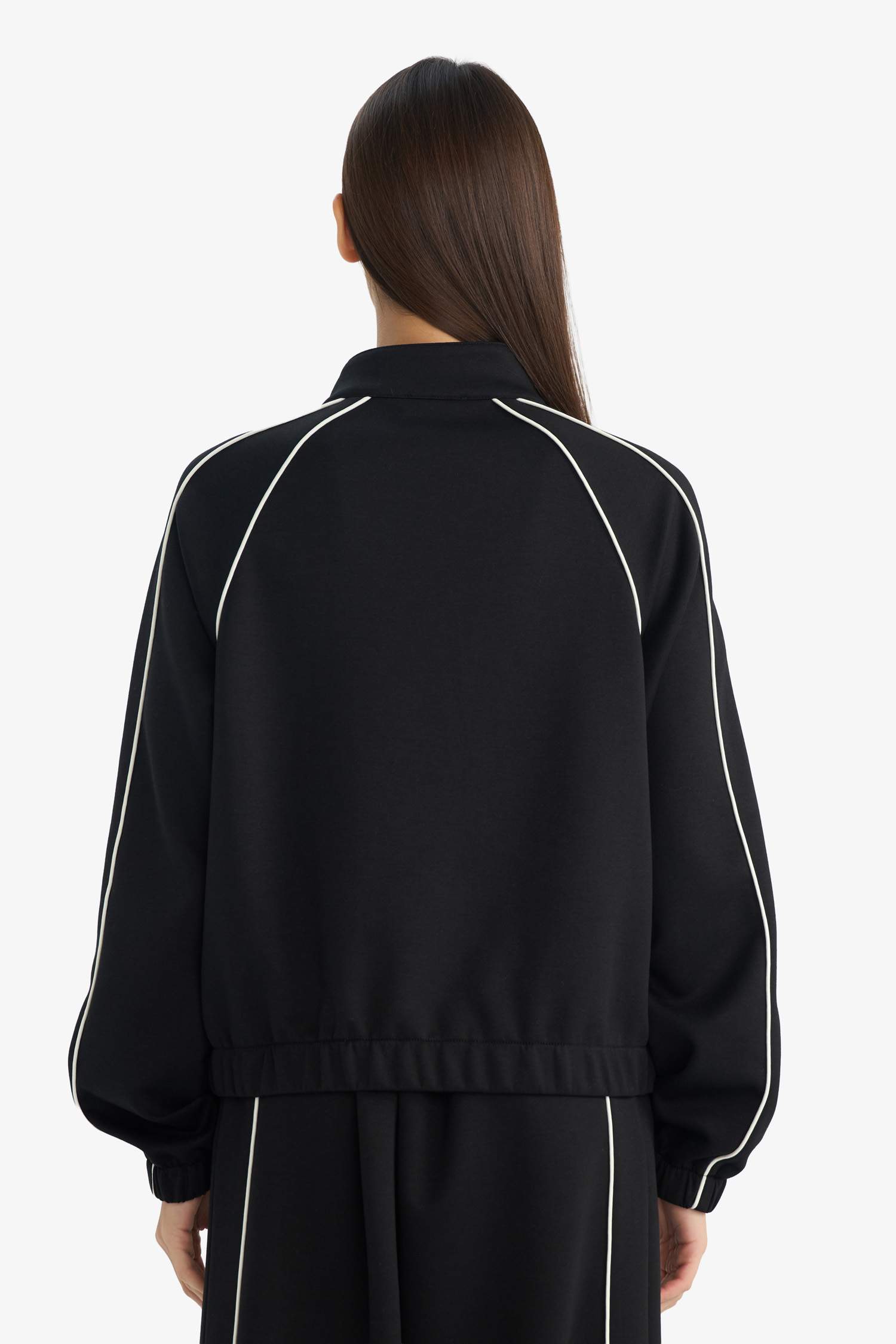 Loose Fit жартылай тік жағалы кардиган