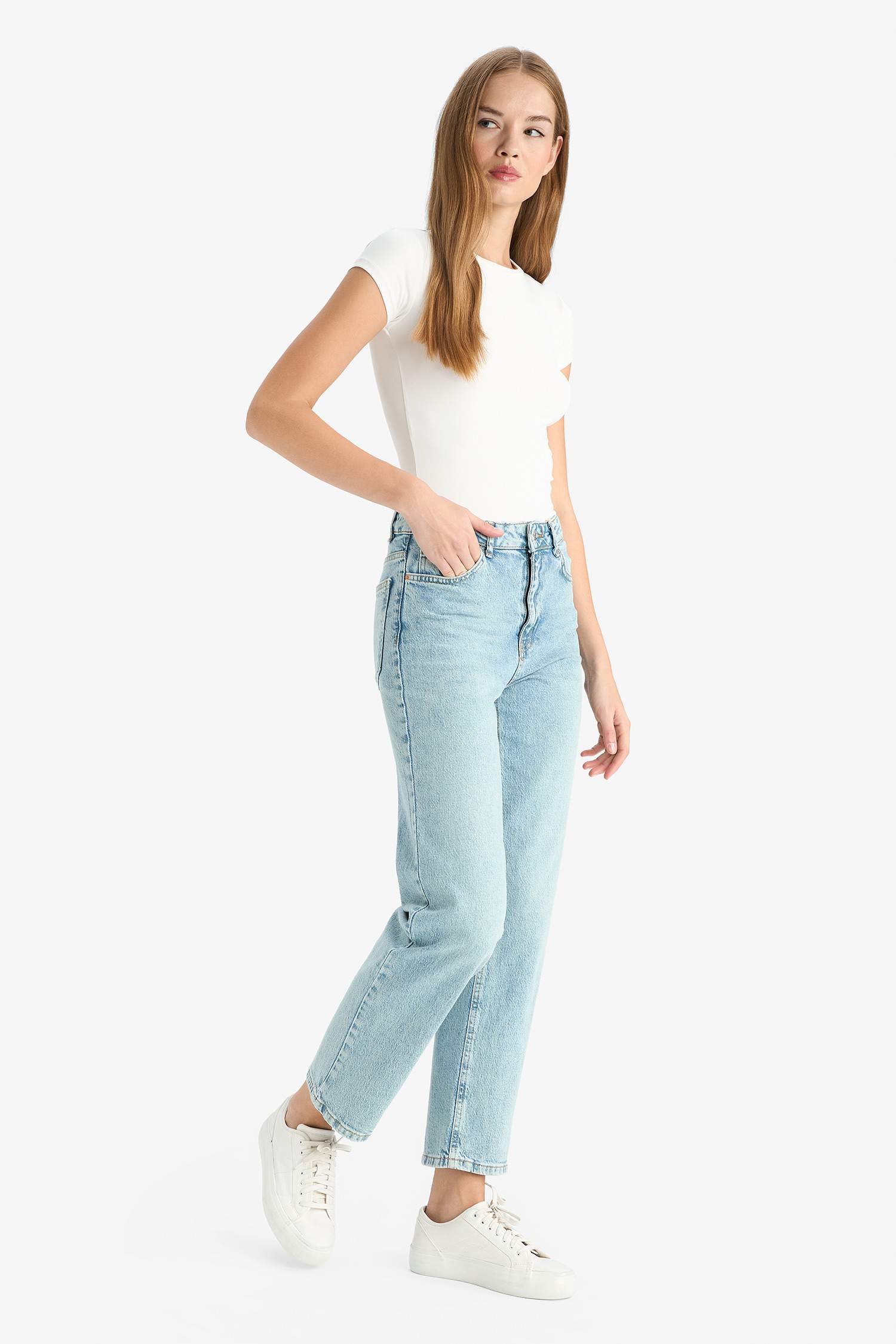 Comfort Straight Regular Waist Ankle Length Jeans