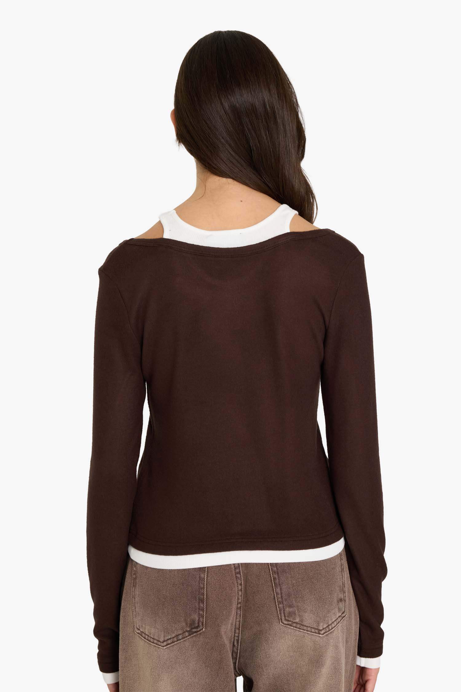 Лонгслив Fitted с круглым вырезом