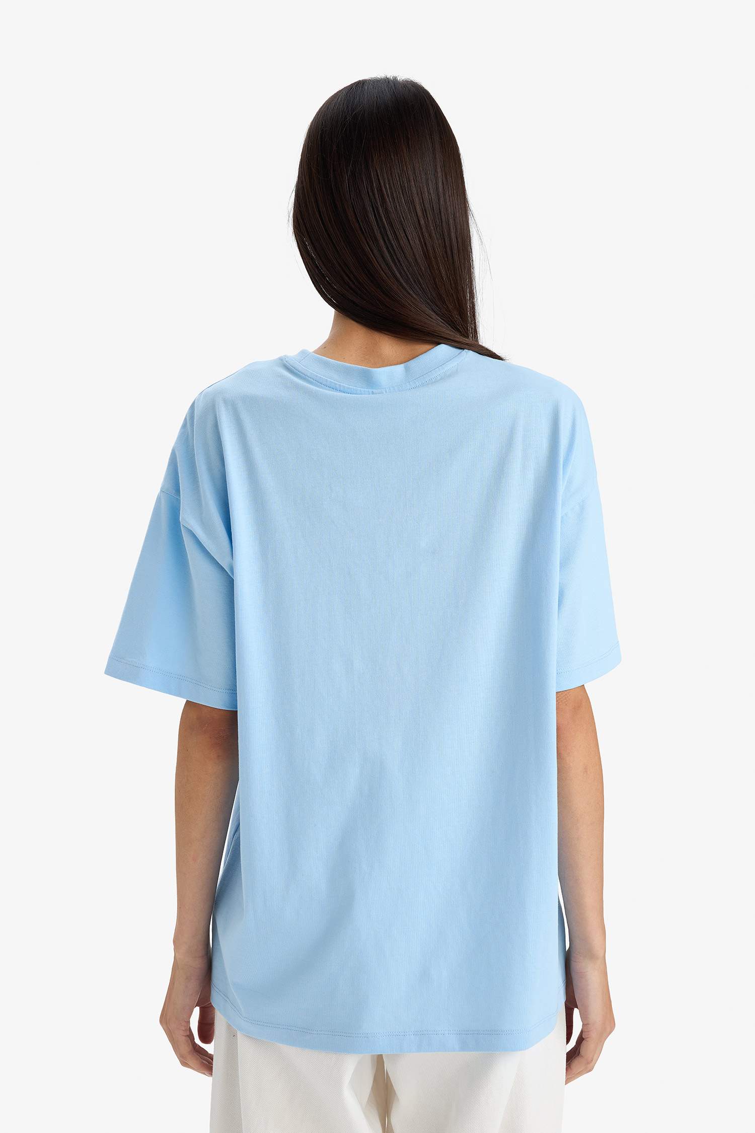 Футболка Oversize с принтом и коротким рукавом