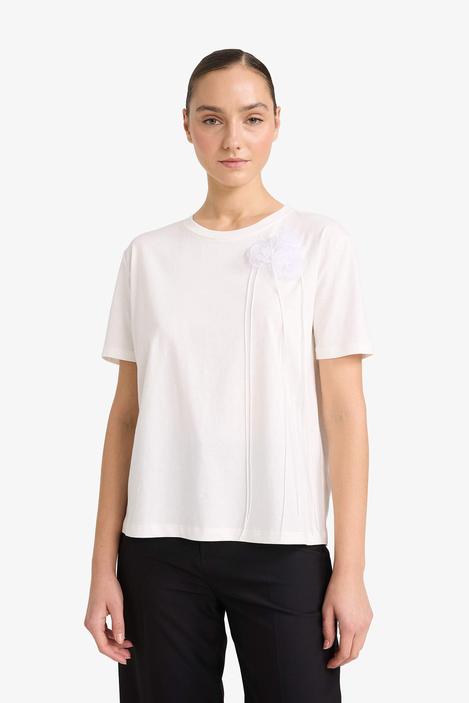 Трикотажная футболка Regular Fit с 3D эффектом