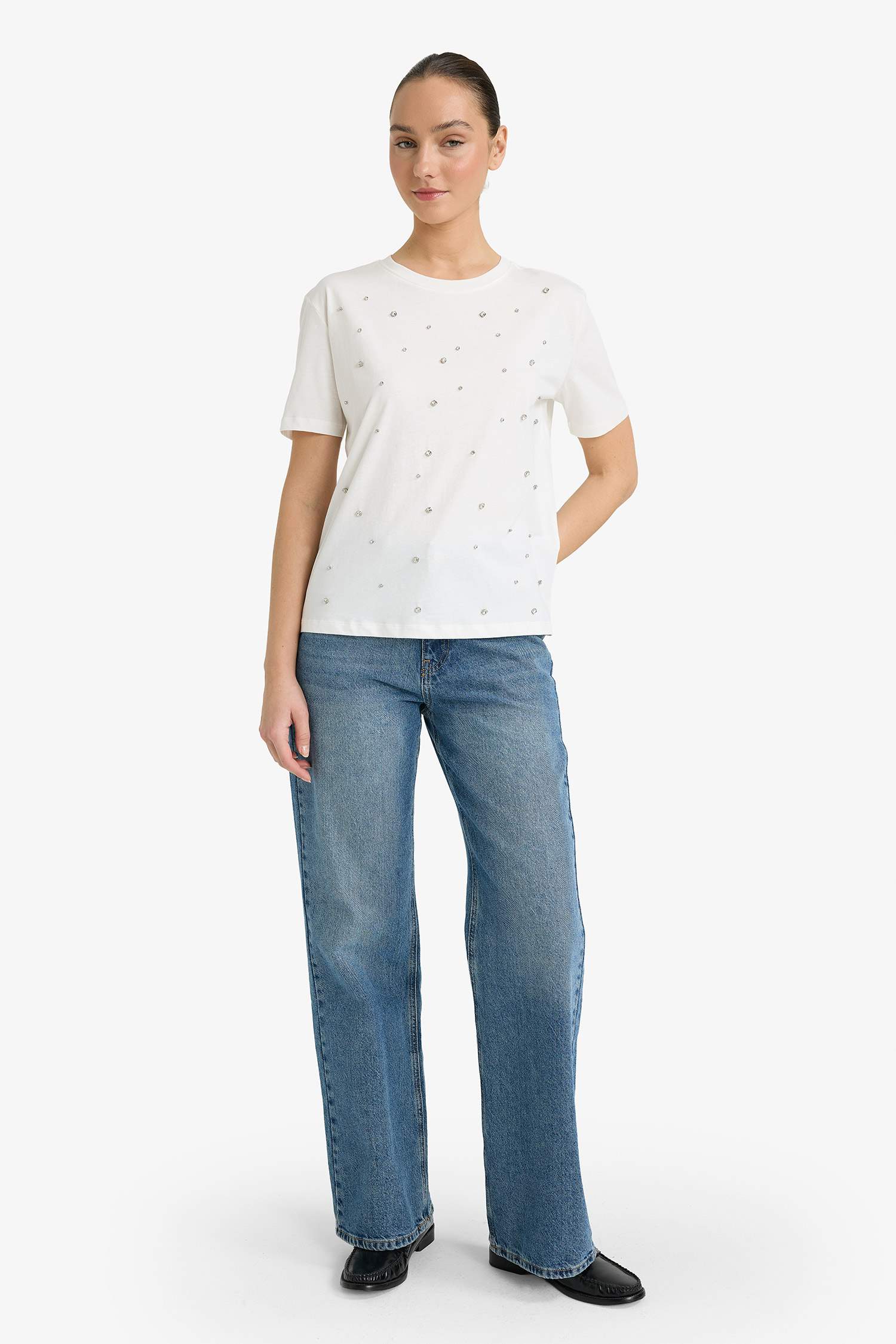 Трикотажная футболка Regular Fit с 3D эффектом