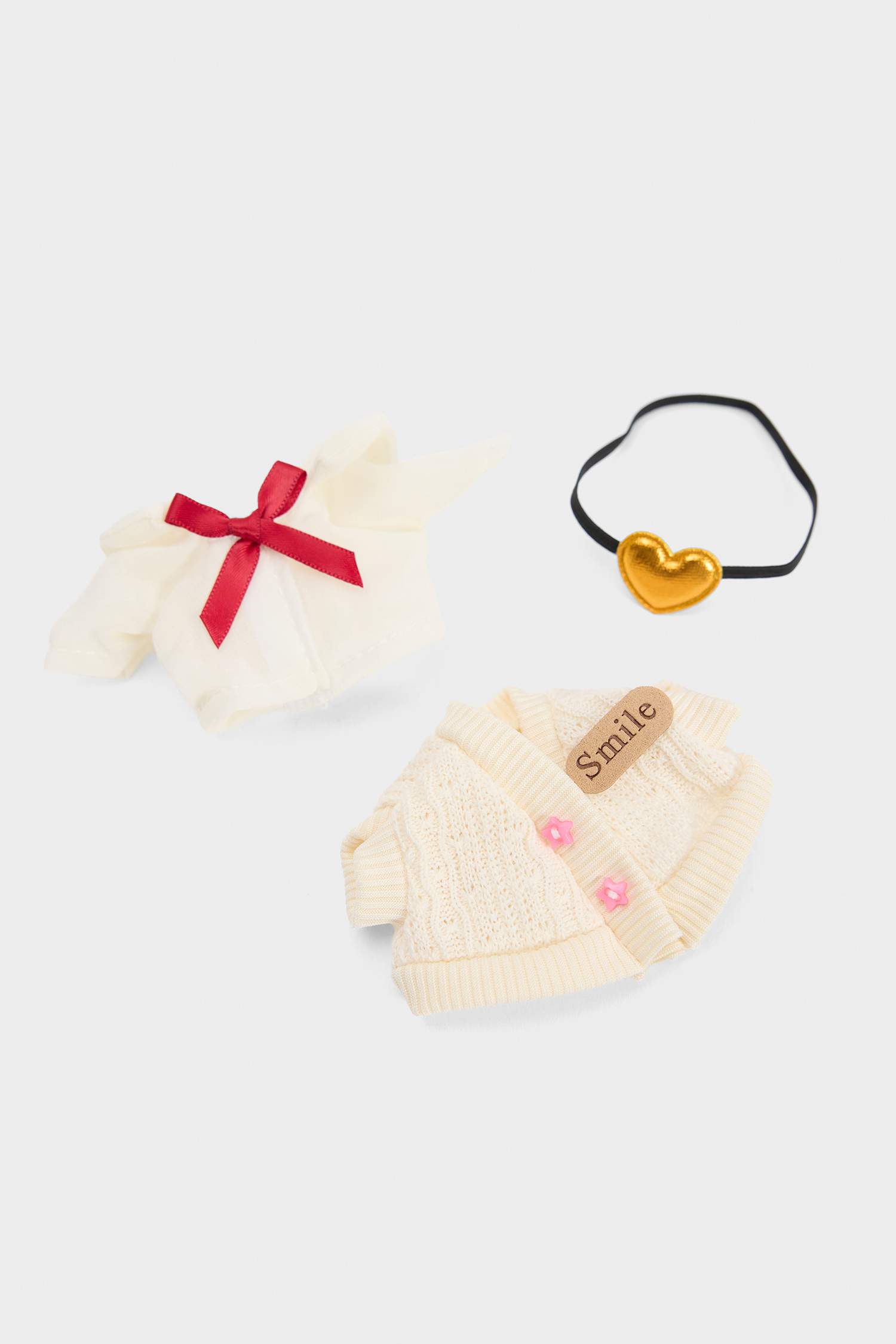 Kadın Ekose Etek Detaylı Giydirilebilir Anahtarlık Kostümü