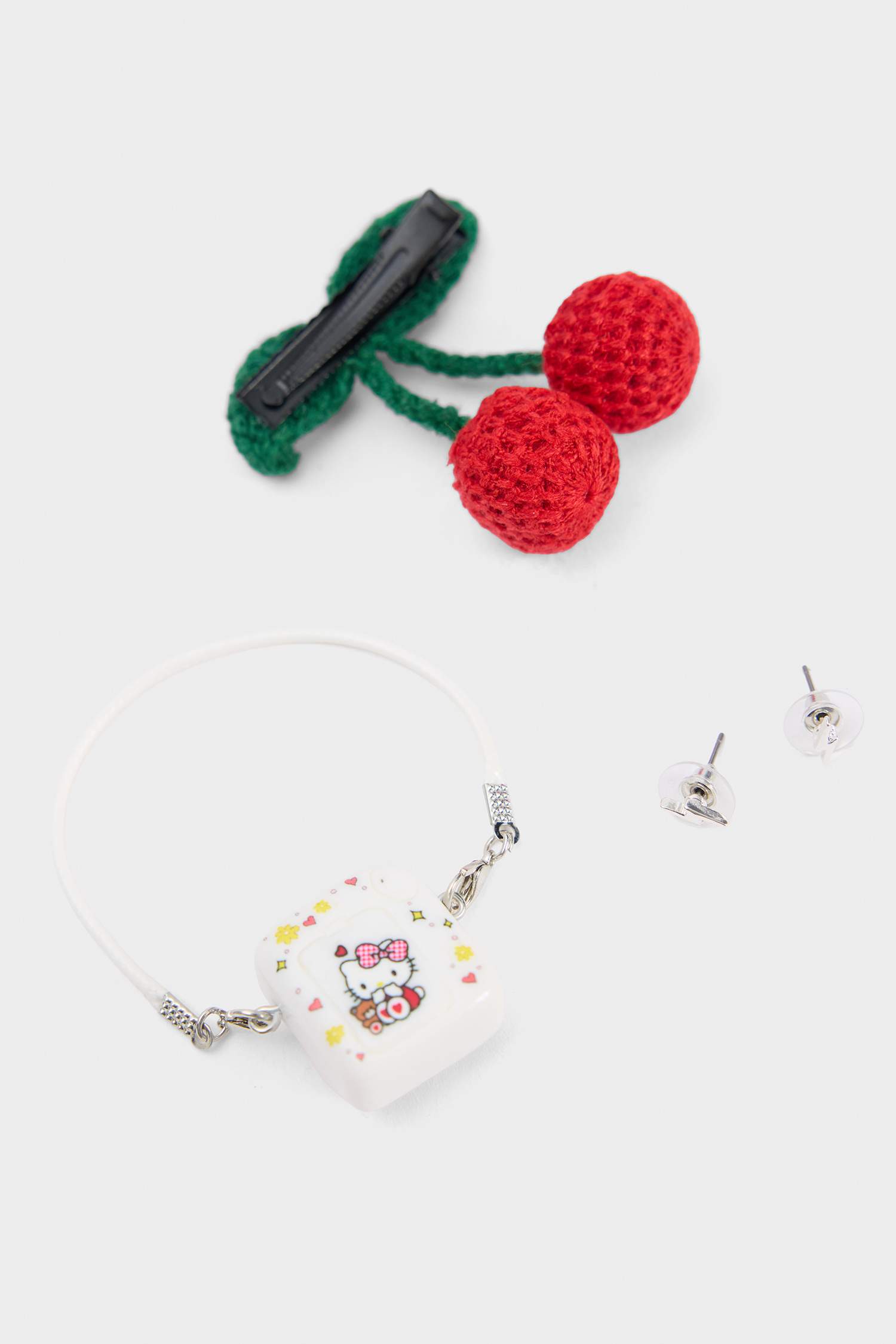 Kadın Kiraz Detaylı Giydirilebilir Anahtarlık Kostümü