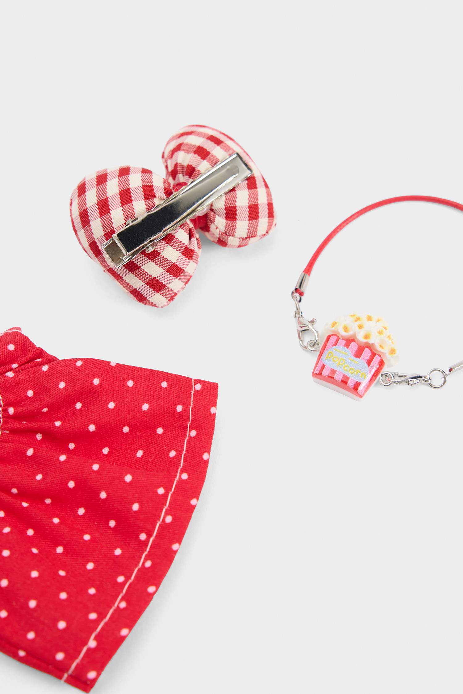 Kadın Kırmızı Detaylı Giydirilebilir Anahtarlık Kostümü