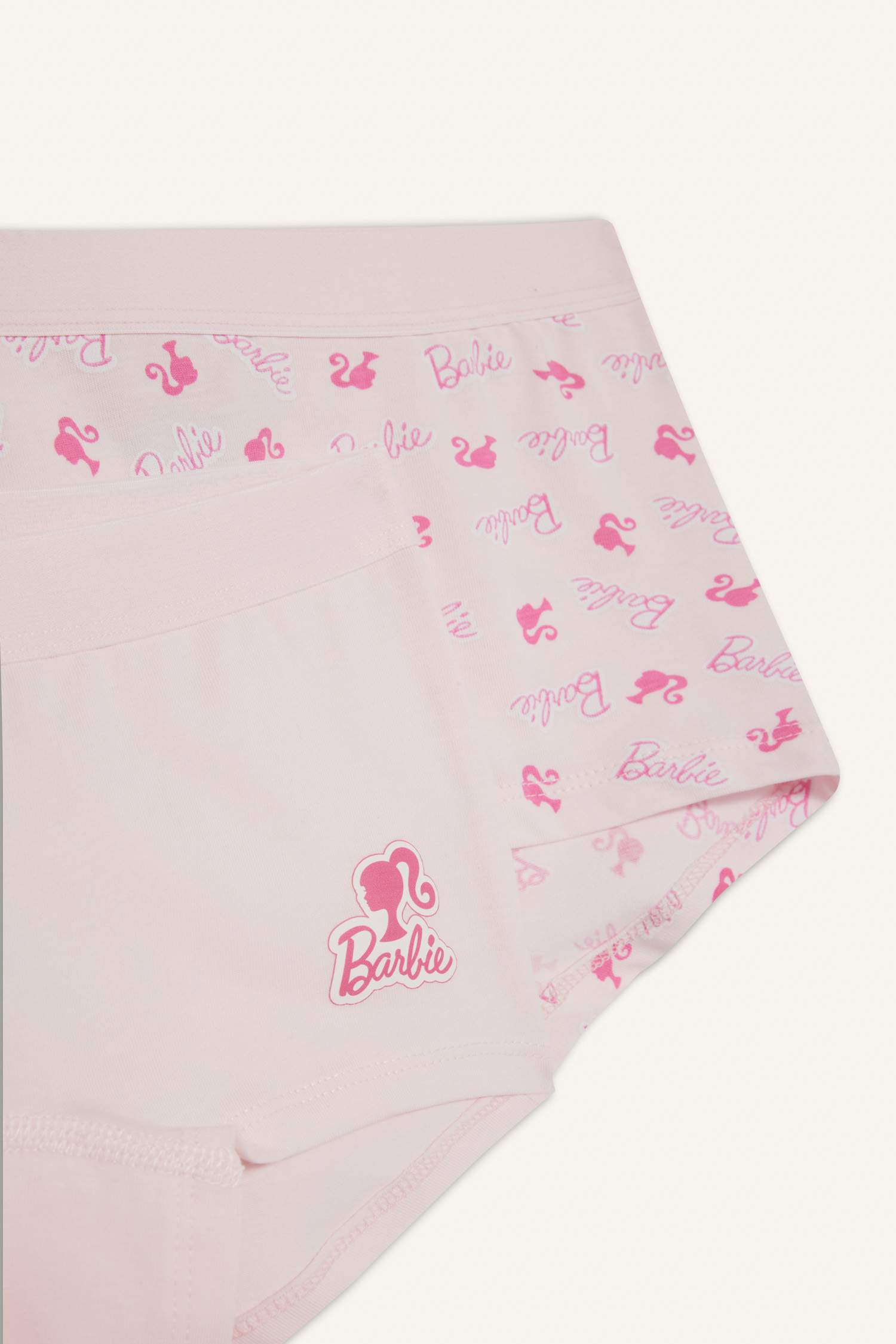 بوكسر بناتي ممشط من باربي - قطعتين