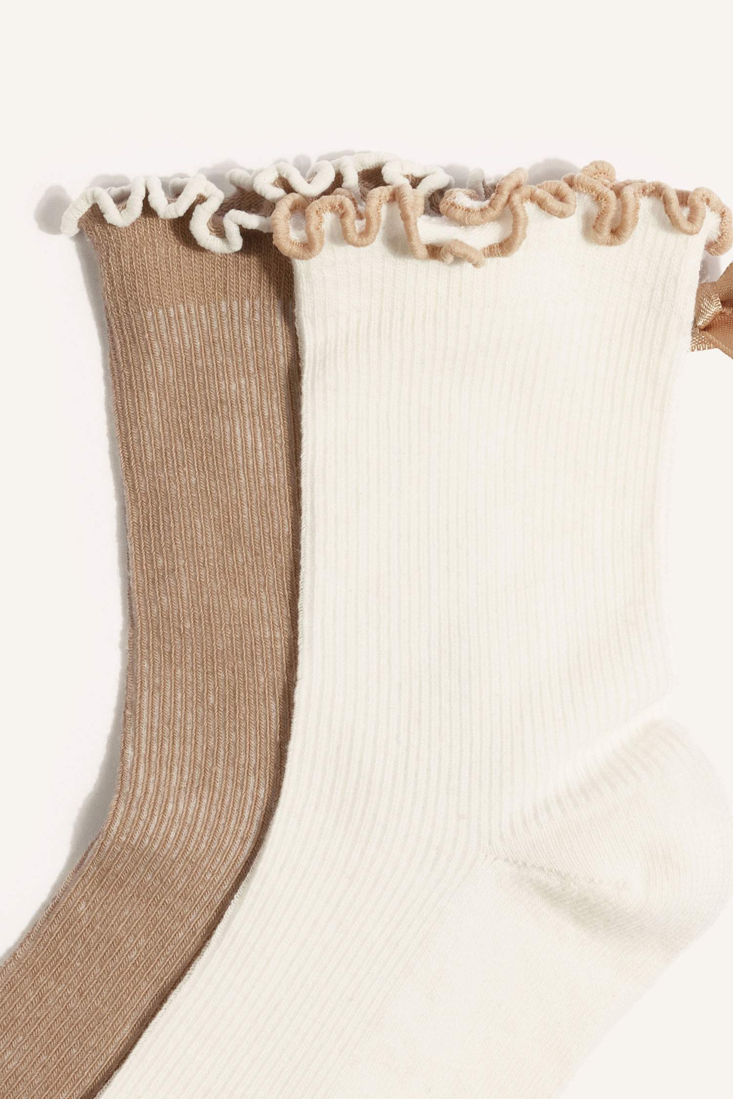 Kadın Kurdele 2'li Pamuklu Soket Çorap